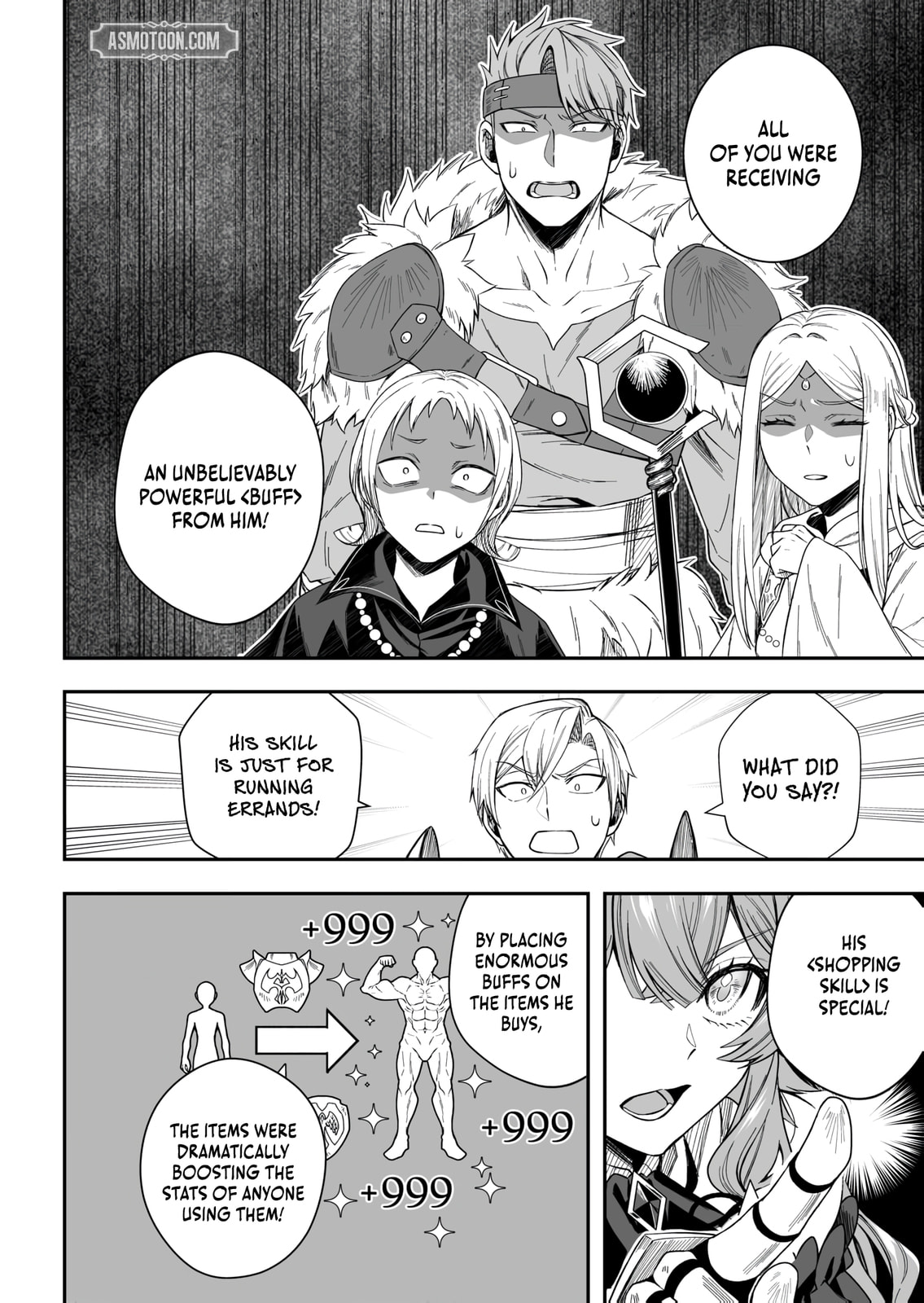 Tsuihou Sareta Pashiri, Kaimono Skill SSS de Soubi Musou: Katta Mono o Chou Kyouka Shite Saikyou Party Mezashimasu Chapter 4 page 27 - 