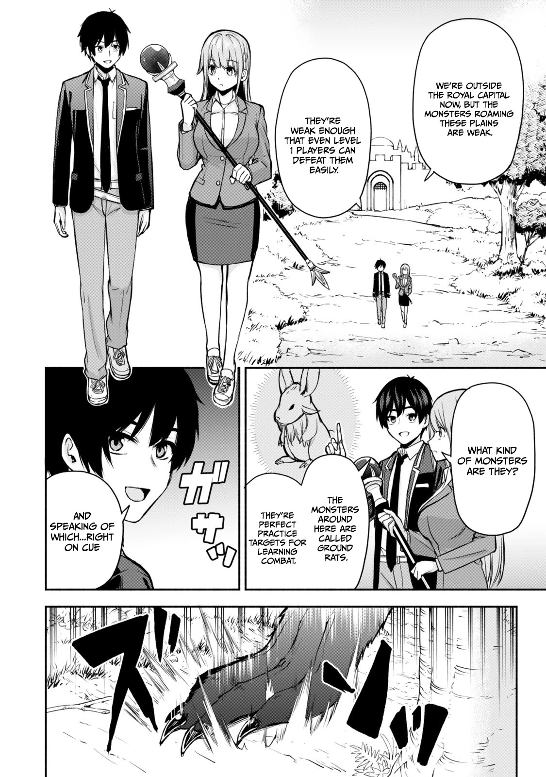 Tsuihou Sareta Teihen Shoku [Touzoku] wa Game Chishiki de Musousuru. Issho ni Shoukan Sareta Sensei mo Hazure Job Dattakedo Kouritsuteki ni Nariagarimasu Chapter 1 page 39 - 