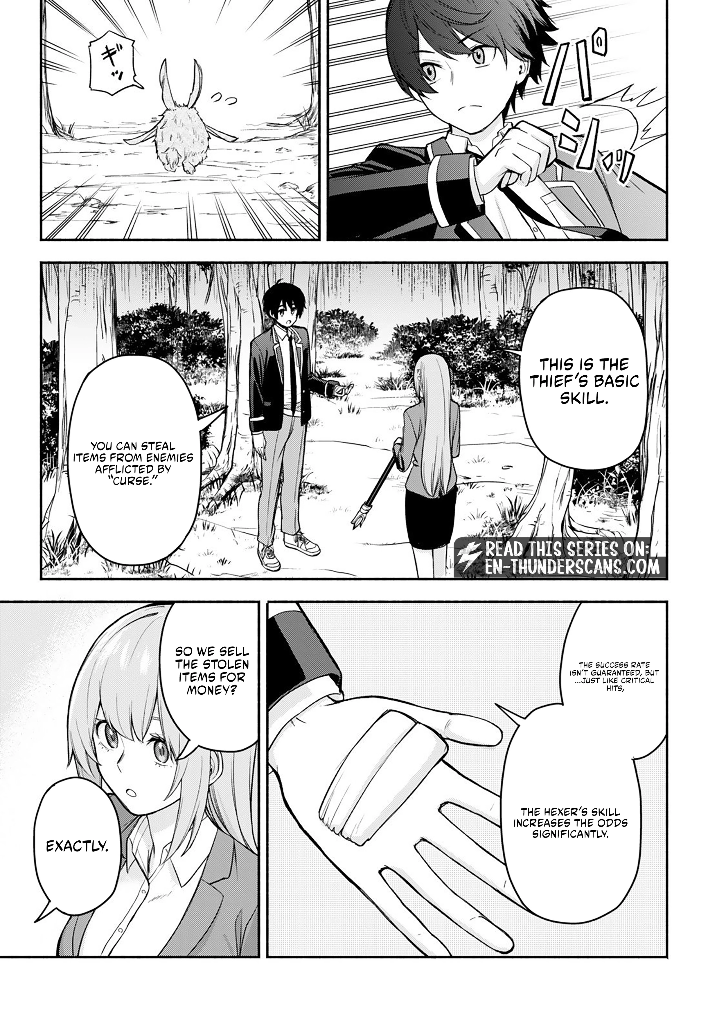 Tsuihou Sareta Teihen Shoku [Touzoku] wa Game Chishiki de Musousuru. Issho ni Shoukan Sareta Sensei mo Hazure Job Dattakedo Kouritsuteki ni Nariagarimasu Chapter 2 page 12 - 