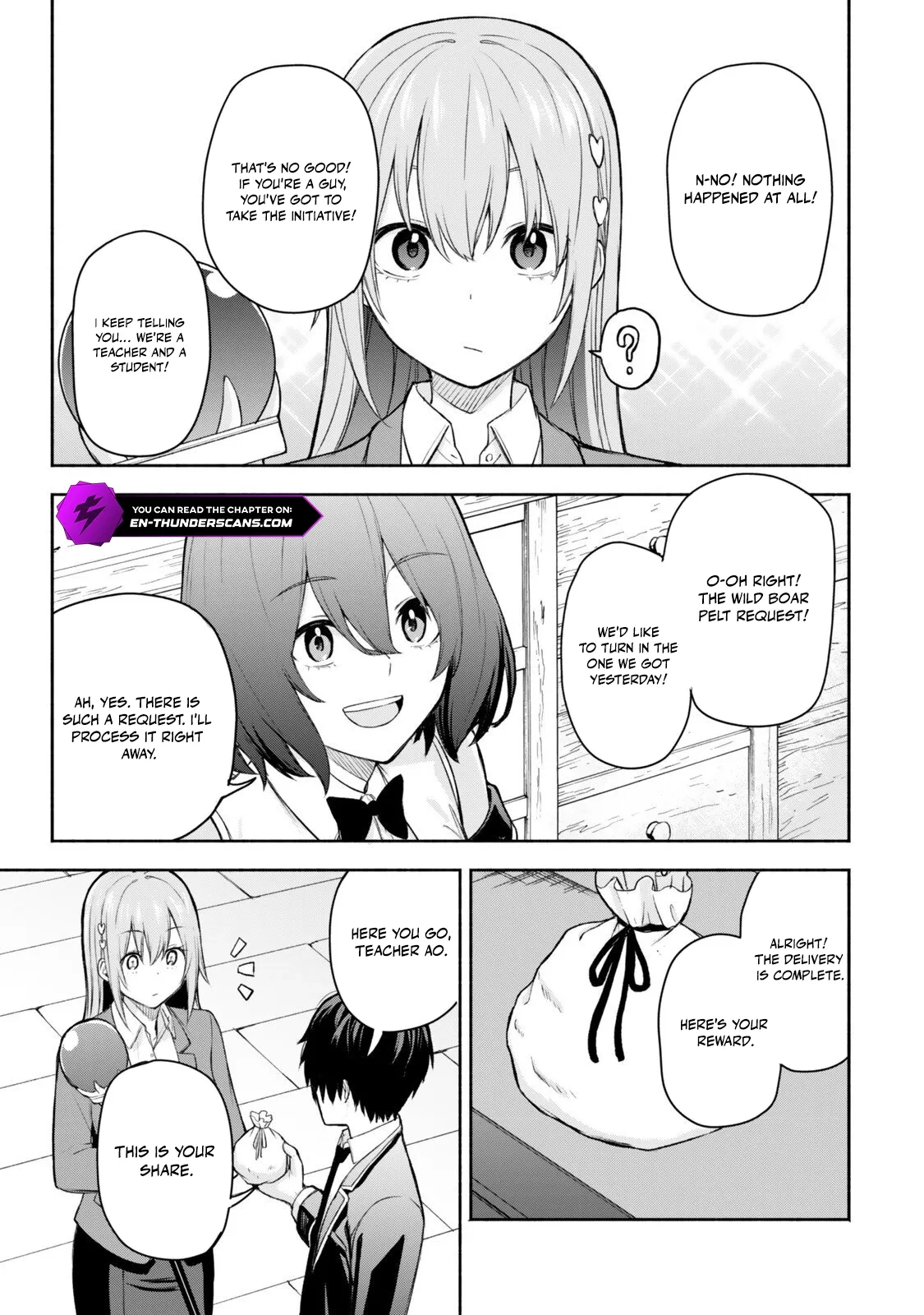 Tsuihou Sareta Teihen Shoku [Touzoku] wa Game Chishiki de Musousuru. Issho ni Shoukan Sareta Sensei mo Hazure Job Dattakedo Kouritsuteki ni Nariagarimasu Chapter 3 page 17 - 