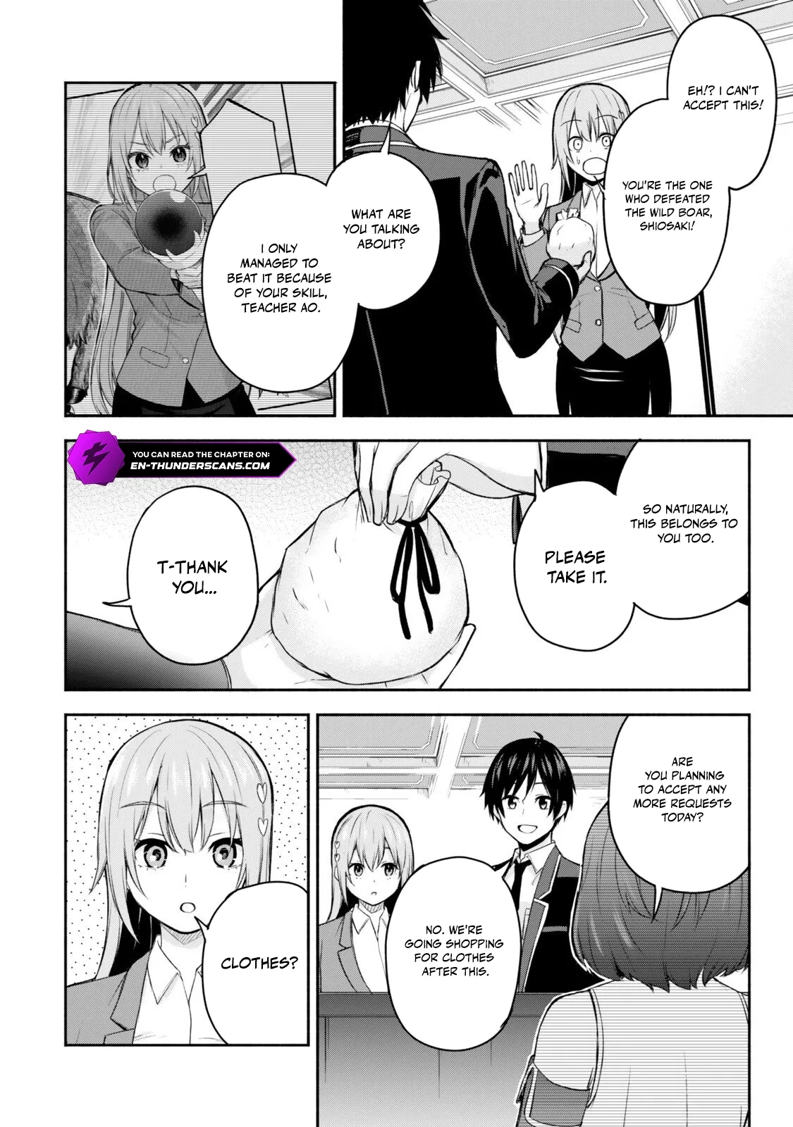Tsuihou Sareta Teihen Shoku [Touzoku] wa Game Chishiki de Musousuru. Issho ni Shoukan Sareta Sensei mo Hazure Job Dattakedo Kouritsuteki ni Nariagarimasu Chapter 3 page 18 - 