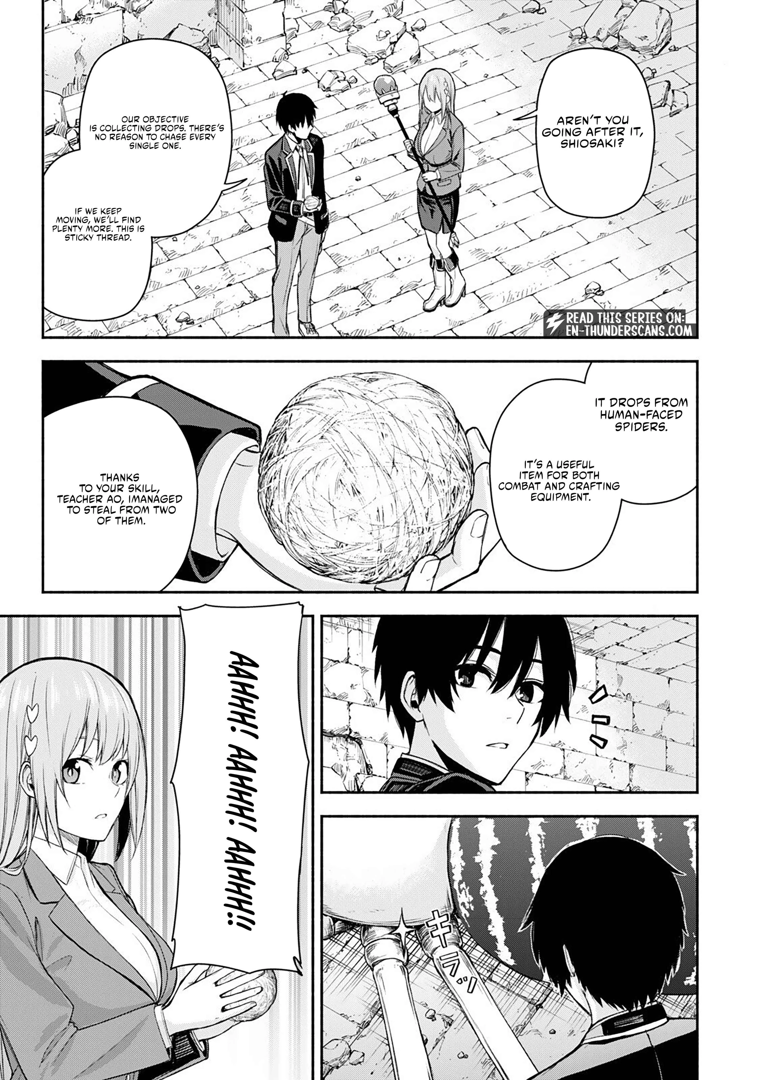 Tsuihou Sareta Teihen Shoku [Touzoku] wa Game Chishiki de Musousuru. Issho ni Shoukan Sareta Sensei mo Hazure Job Dattakedo Kouritsuteki ni Nariagarimasu Chapter 4 page 18 - 