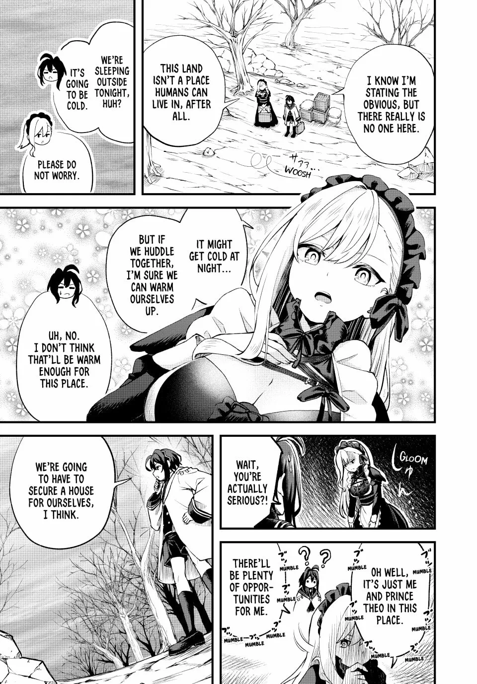 Tsuihou Sareta Tensei Ouji, "Auto Craft" Skill de Ryouchi o Bakusoku de Kaitakushi Saikyou no Mura o Tsukutte Shimau Chapter 1.2 page 1 - 