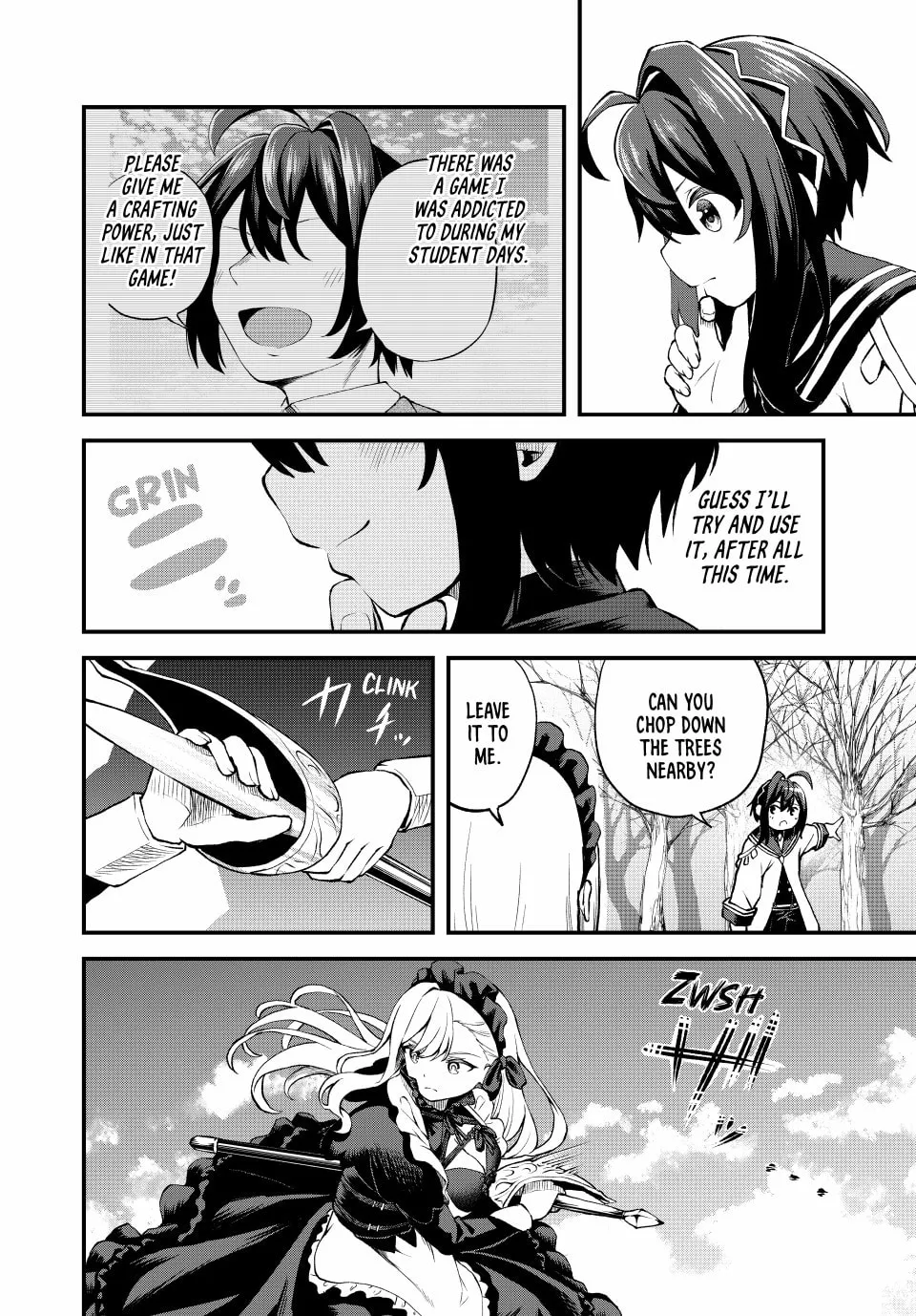 Tsuihou Sareta Tensei Ouji, "Auto Craft" Skill de Ryouchi o Bakusoku de Kaitakushi Saikyou no Mura o Tsukutte Shimau Chapter 1.2 page 2 - 
