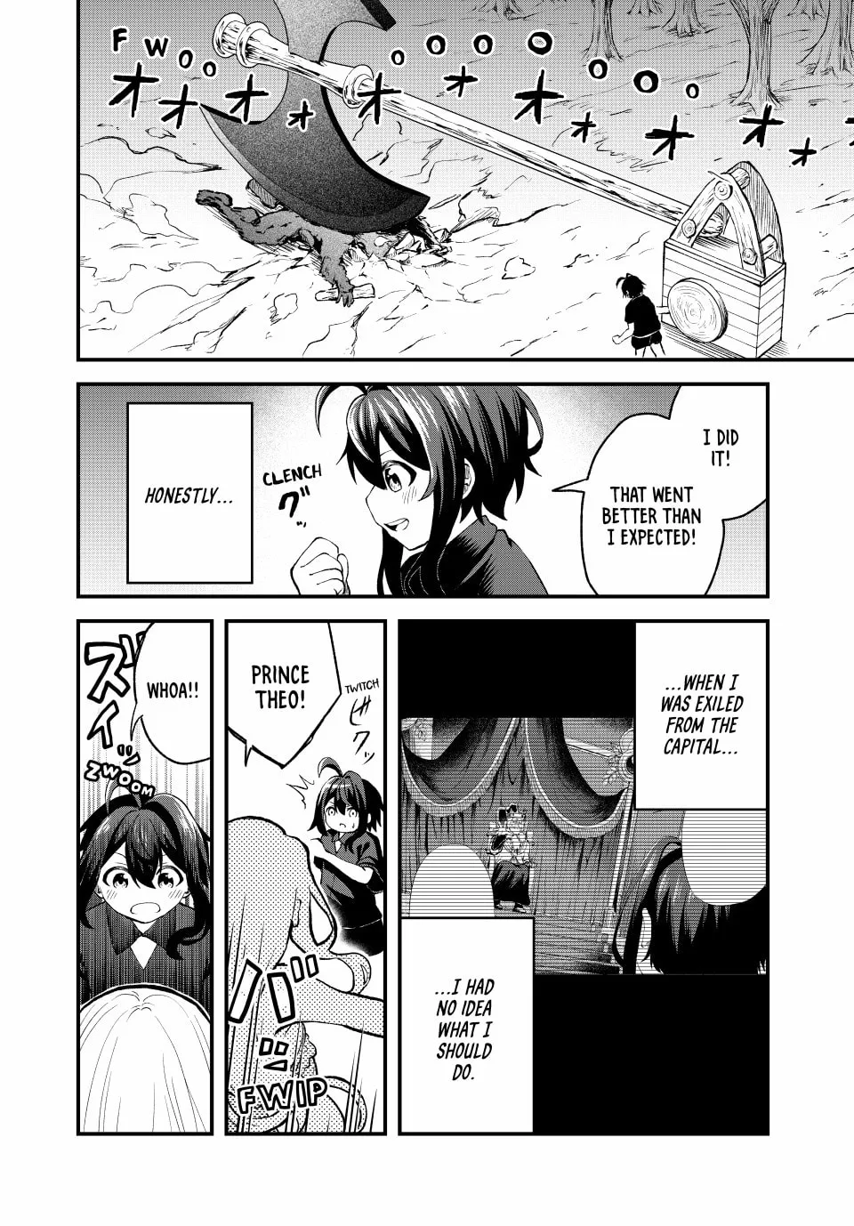 Tsuihou Sareta Tensei Ouji, "Auto Craft" Skill de Ryouchi o Bakusoku de Kaitakushi Saikyou no Mura o Tsukutte Shimau Chapter 1.2 page 23 - 