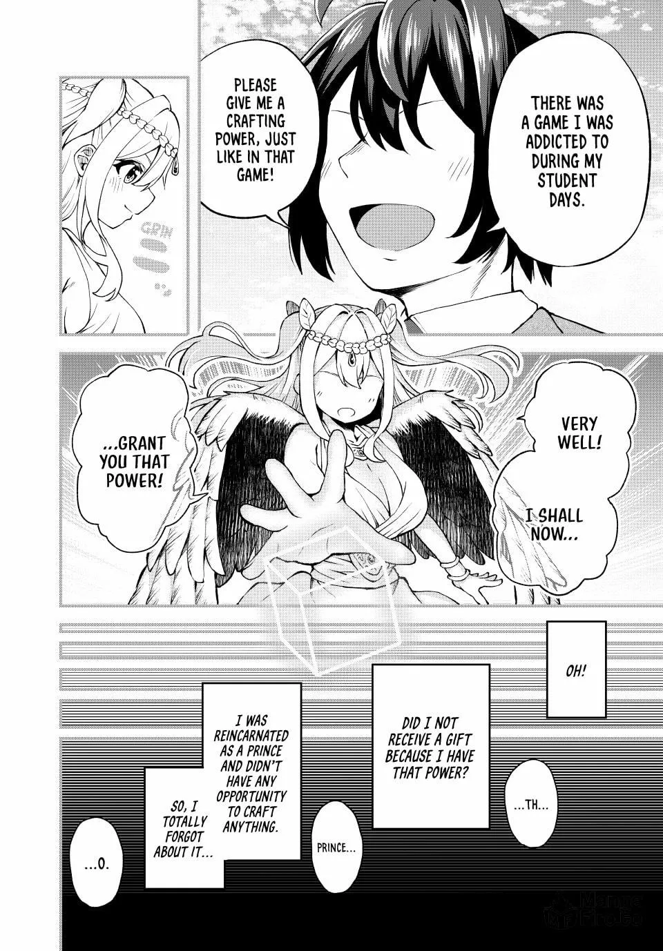 Tsuihou Sareta Tensei Ouji, "Auto Craft" Skill de Ryouchi o Bakusoku de Kaitakushi Saikyou no Mura o Tsukutte Shimau Chapter 1 page 25 - 