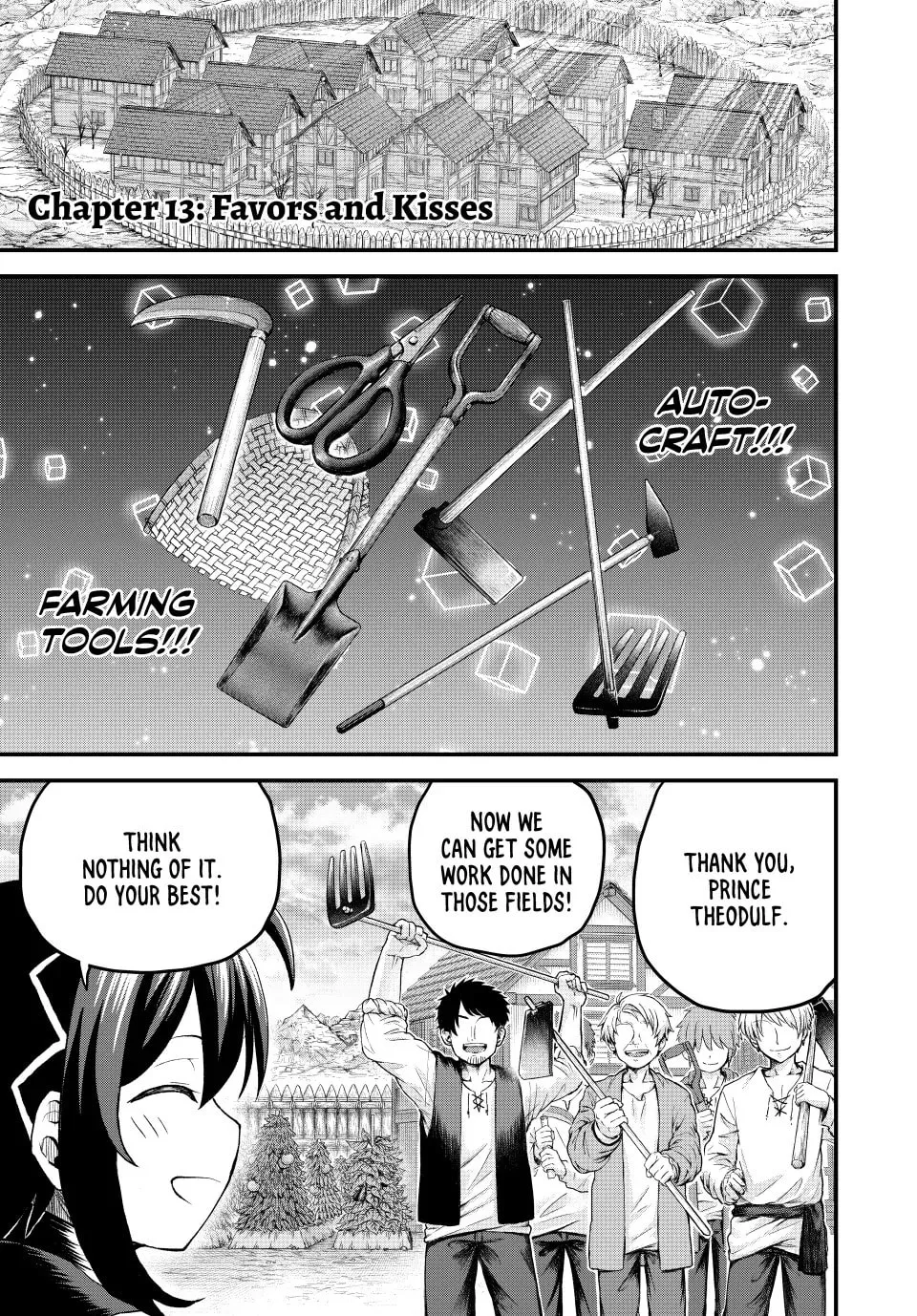 Tsuihou Sareta Tensei Ouji, "Auto Craft" Skill de Ryouchi o Bakusoku de Kaitakushi Saikyou no Mura o Tsukutte Shimau Chapter 13 page 1 - 