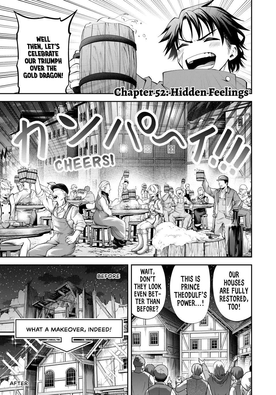 Tsuihou Sareta Tensei Ouji, "Auto Craft" Skill de Ryouchi o Bakusoku de Kaitakushi Saikyou no Mura o Tsukutte Shimau Chapter 52 page 1 - 