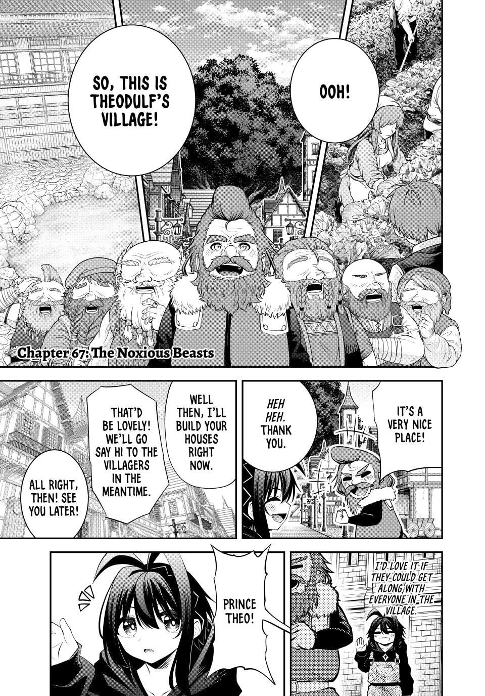 Tsuihou Sareta Tensei Ouji, "Auto Craft" Skill de Ryouchi o Bakusoku de Kaitakushi Saikyou no Mura o Tsukutte Shimau Chapter 67 page 1 - 