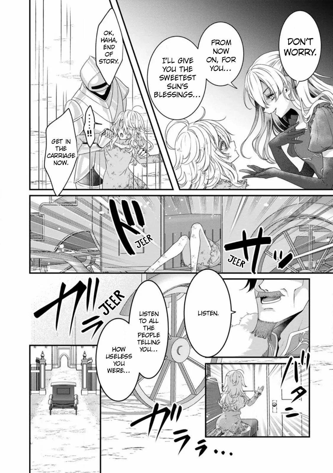 Tsuihou Seijo no Doronko Nouen Seikatsu: Itsunomanika Ringoku wo Sukutte Shimaimashita Chapter 1 page 13 - 