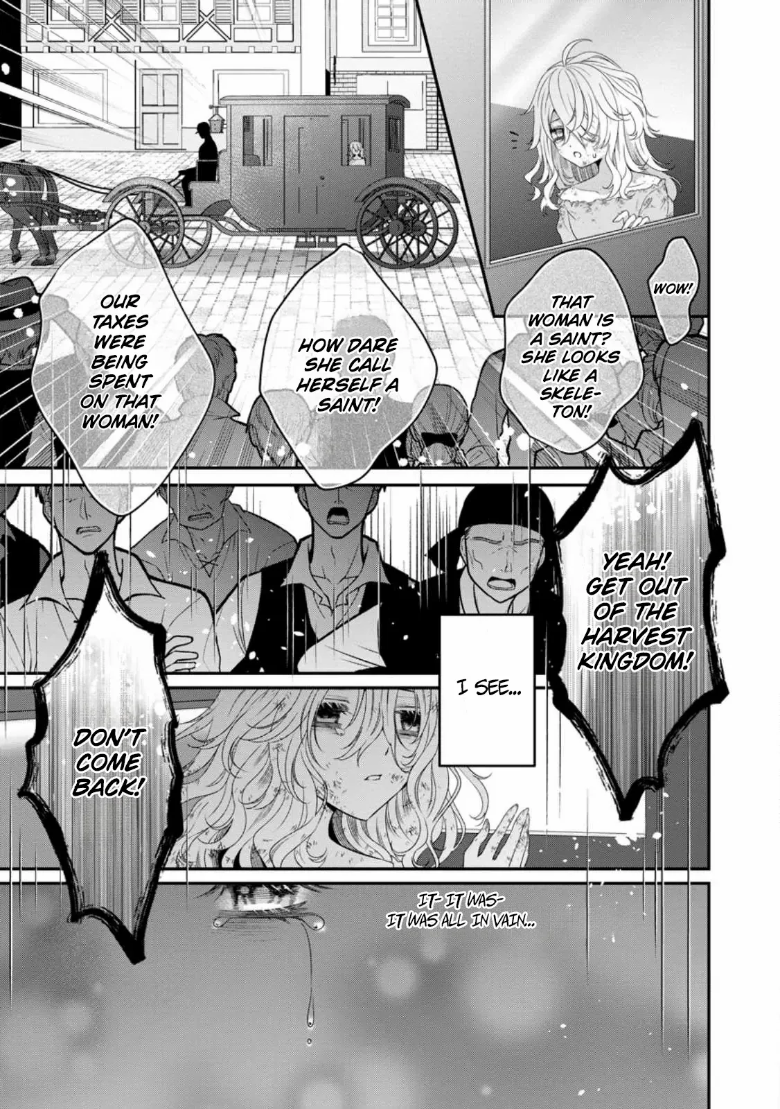 Tsuihou Seijo no Doronko Nouen Seikatsu: Itsunomanika Ringoku wo Sukutte Shimaimashita Chapter 1 page 14 - 