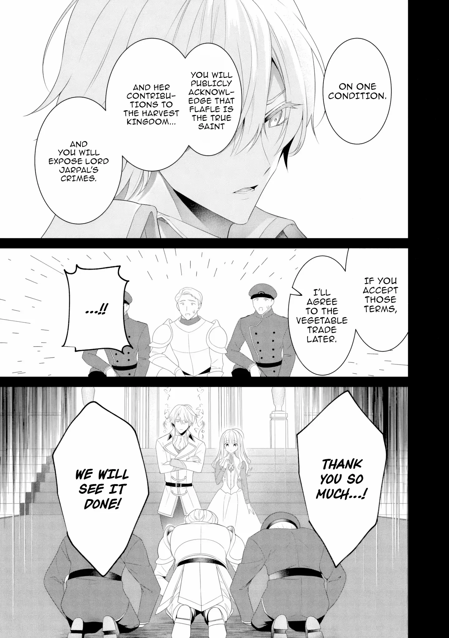 Tsuihou Seijo no Doronko Nouen Seikatsu: Itsunomanika Ringoku wo Sukutte Shimaimashita Chapter 10 page 7 - 