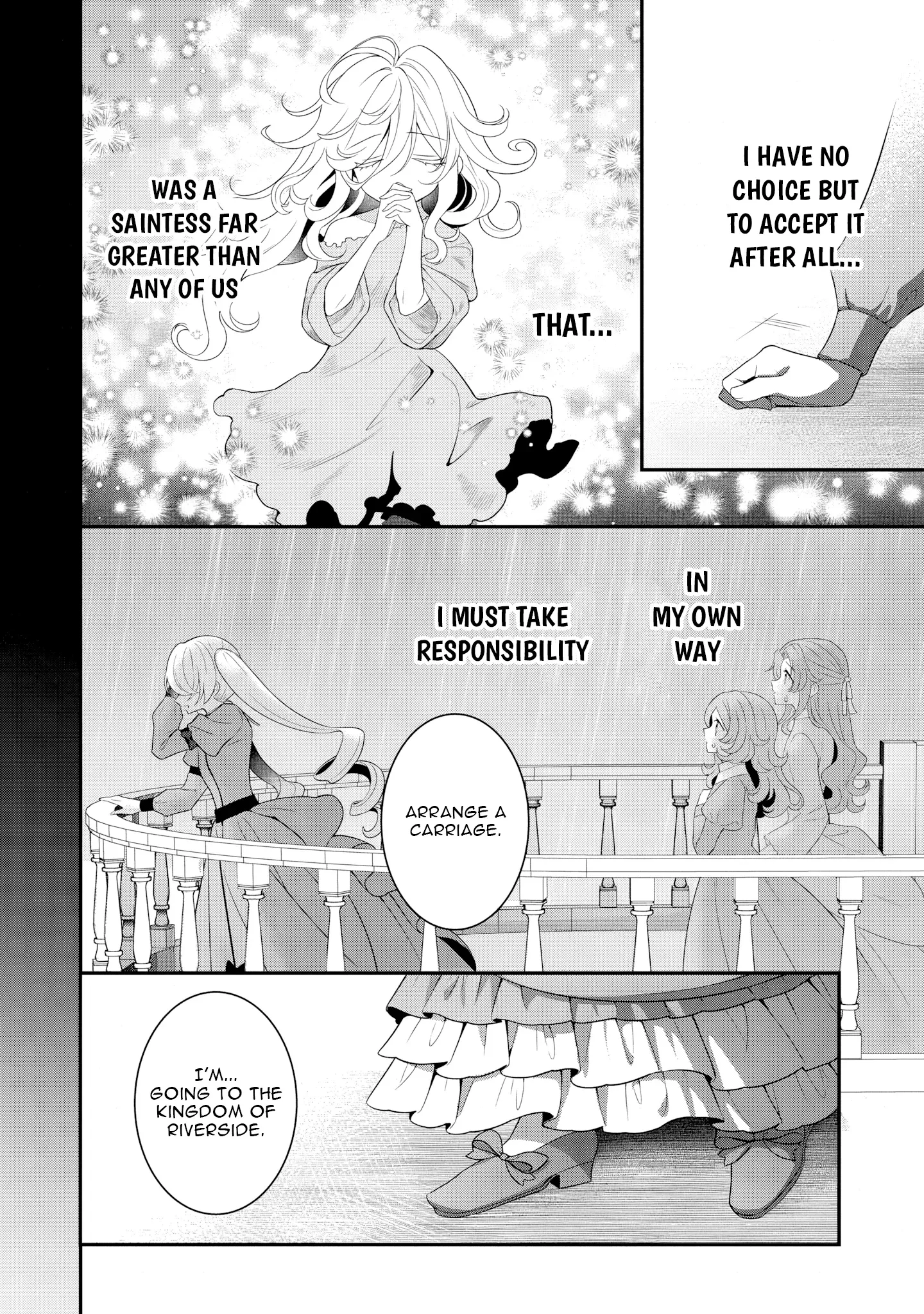 Tsuihou Seijo no Doronko Nouen Seikatsu: Itsunomanika Ringoku wo Sukutte Shimaimashita Chapter 16 page 12 - 