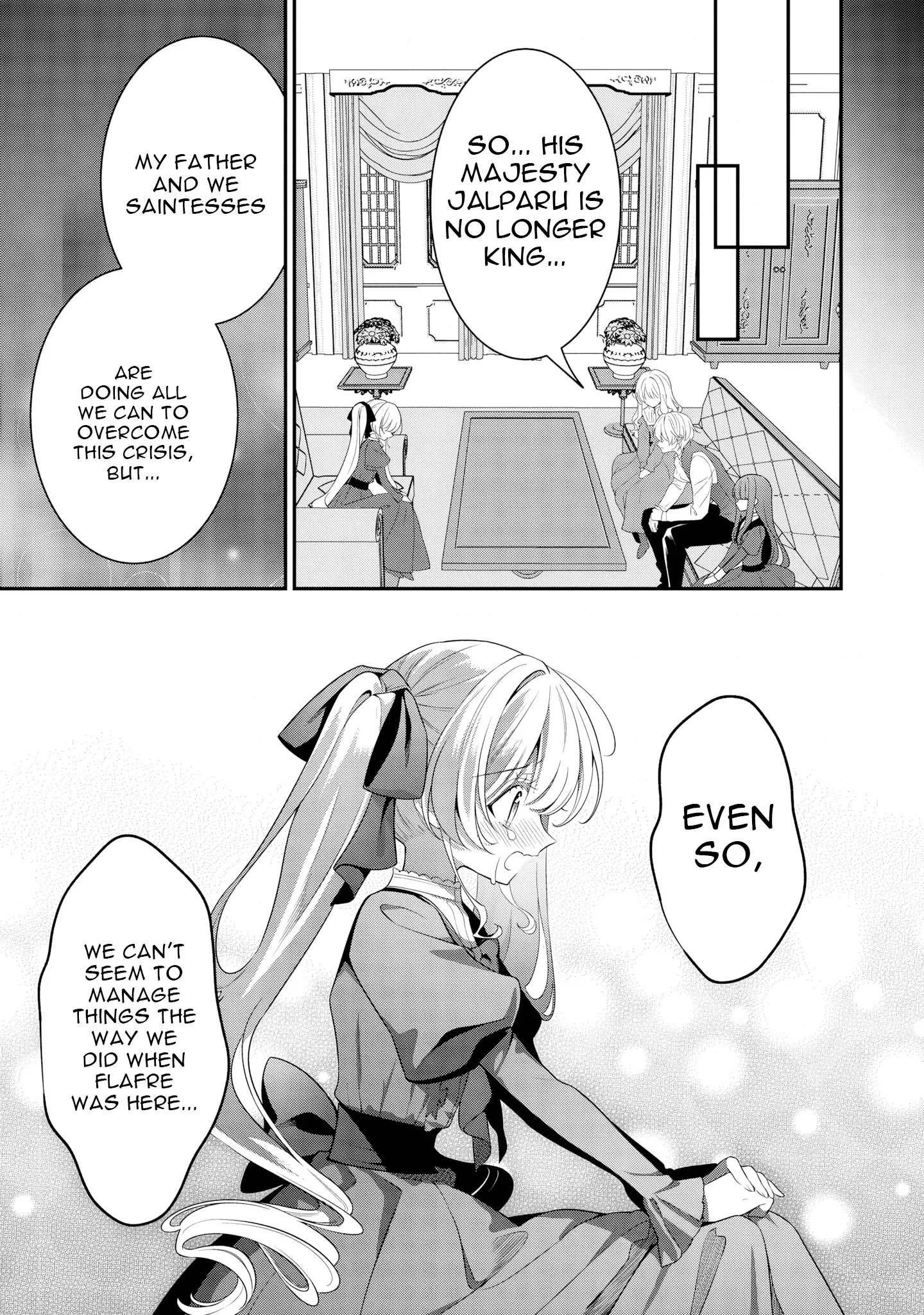 Tsuihou Seijo no Doronko Nouen Seikatsu: Itsunomanika Ringoku wo Sukutte Shimaimashita Chapter 16 page 13 - 
