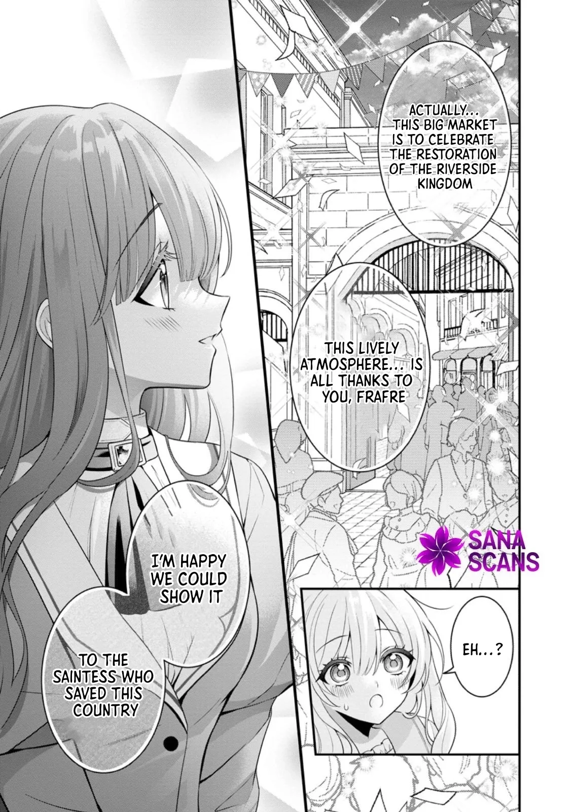 Tsuihou Seijo no Doronko Nouen Seikatsu: Itsunomanika Ringoku wo Sukutte Shimaimashita Chapter 18 page 19 - 