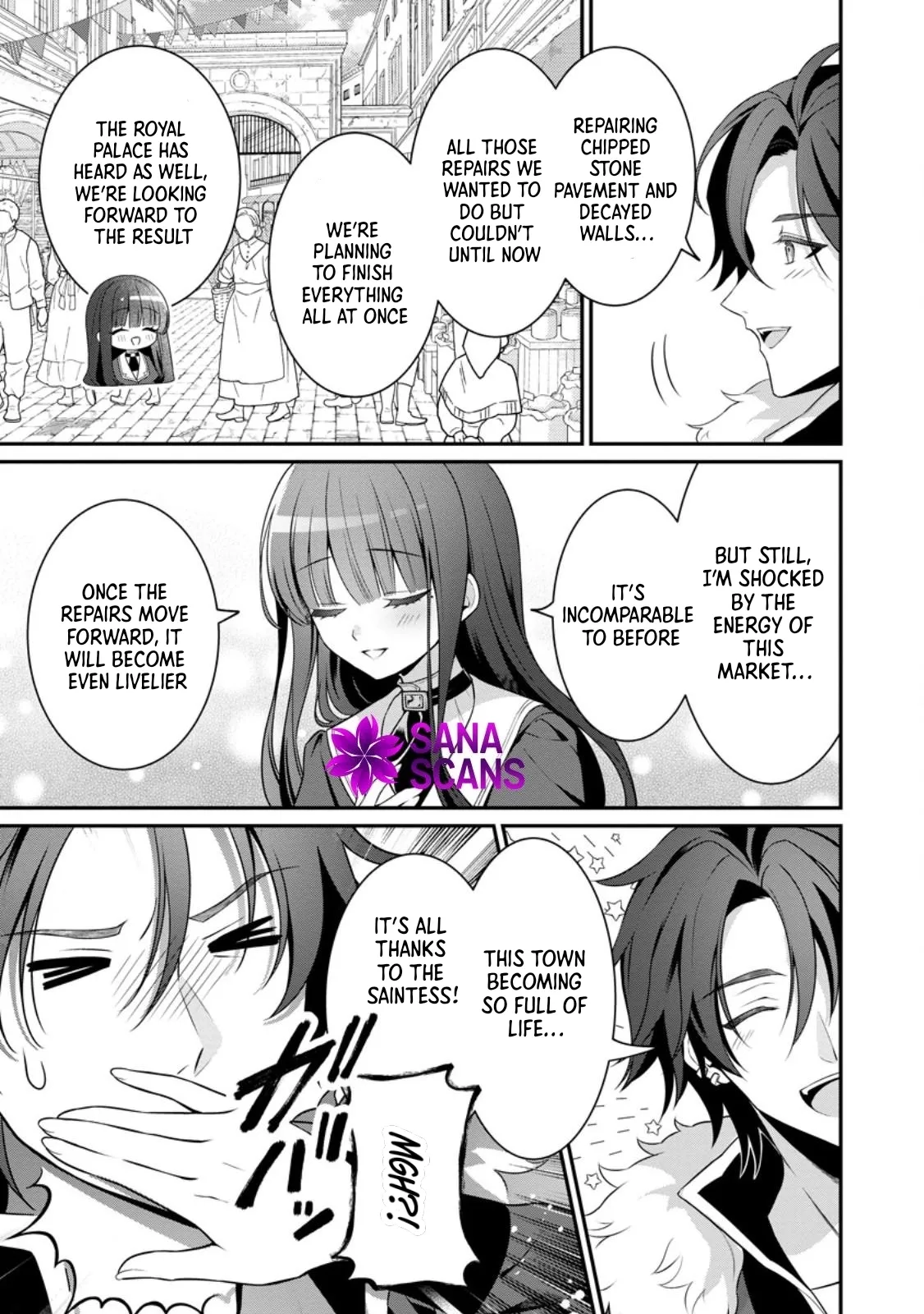 Tsuihou Seijo no Doronko Nouen Seikatsu: Itsunomanika Ringoku wo Sukutte Shimaimashita Chapter 18 page 9 - 