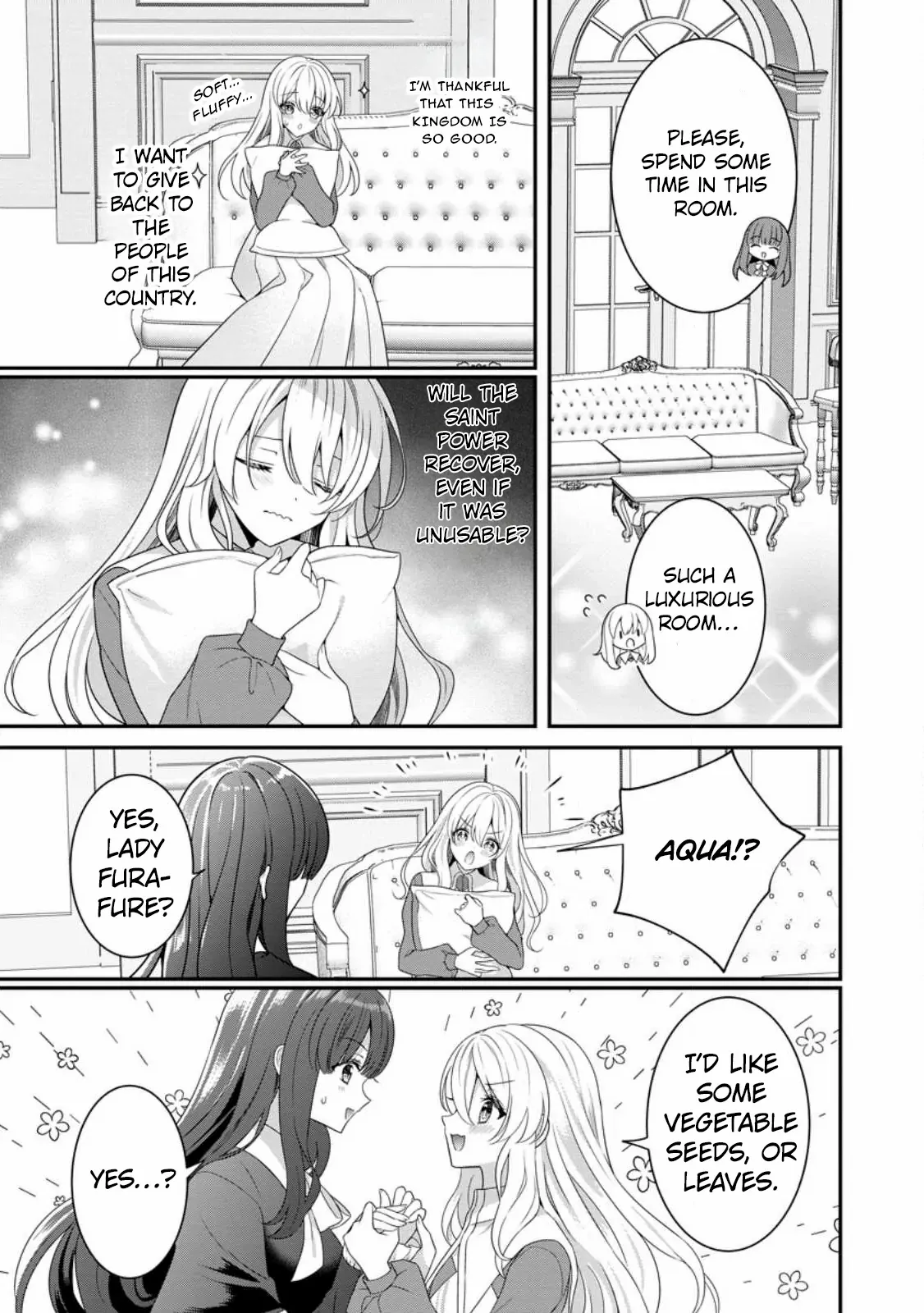 Tsuihou Seijo no Doronko Nouen Seikatsu: Itsunomanika Ringoku wo Sukutte Shimaimashita Chapter 2.1 page 8 - 