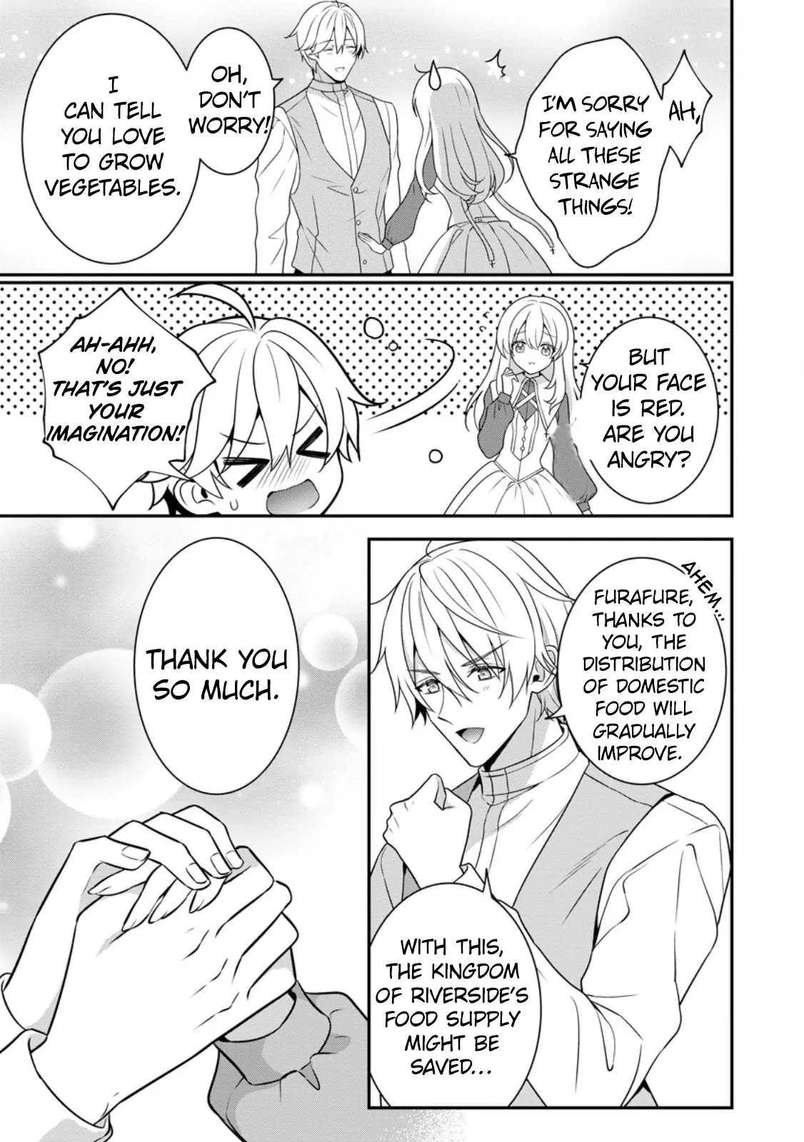 Tsuihou Seijo no Doronko Nouen Seikatsu: Itsunomanika Ringoku wo Sukutte Shimaimashita Chapter 2.3 page 11 - 