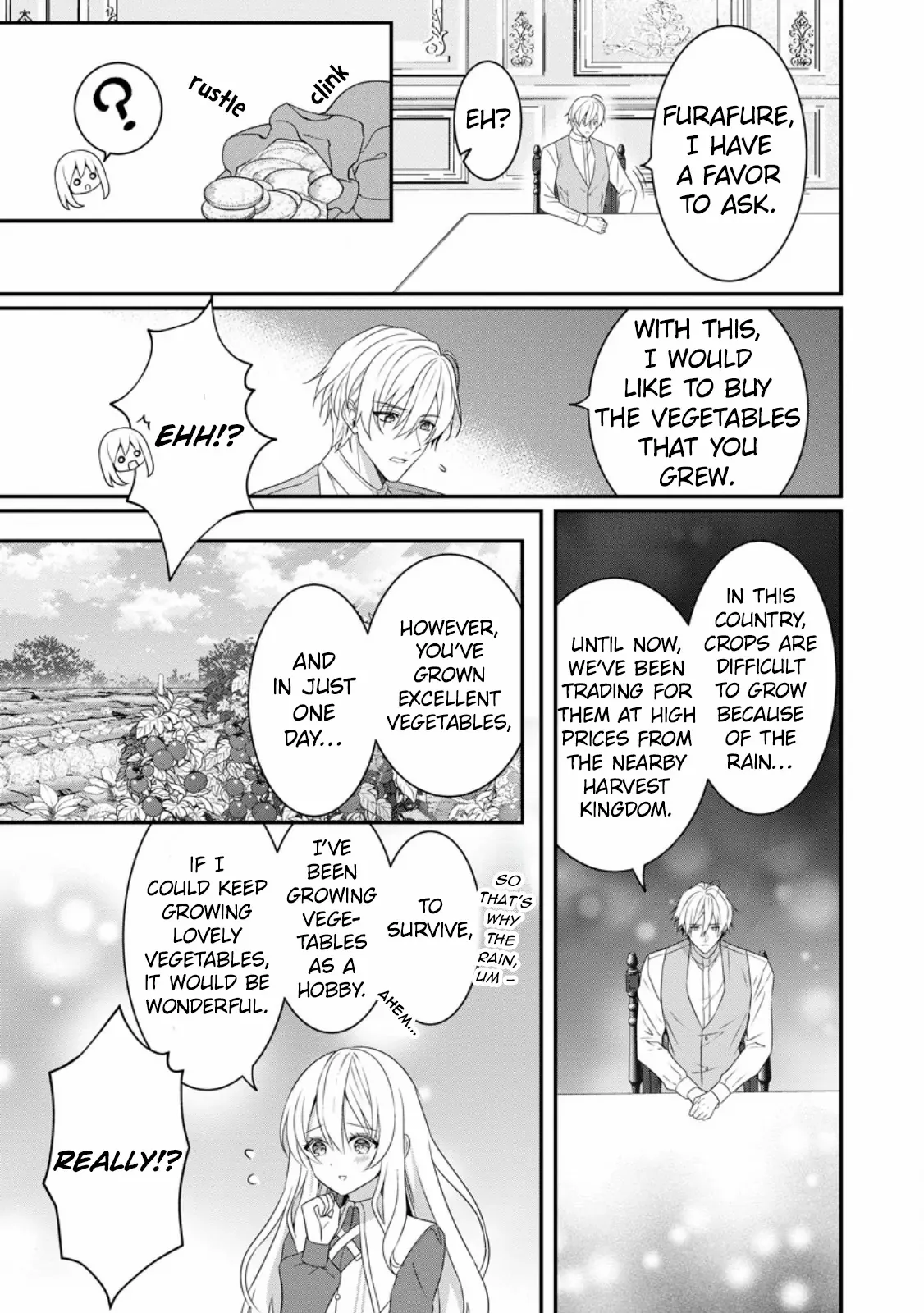 Tsuihou Seijo no Doronko Nouen Seikatsu: Itsunomanika Ringoku wo Sukutte Shimaimashita Chapter 2.3 page 7 - 