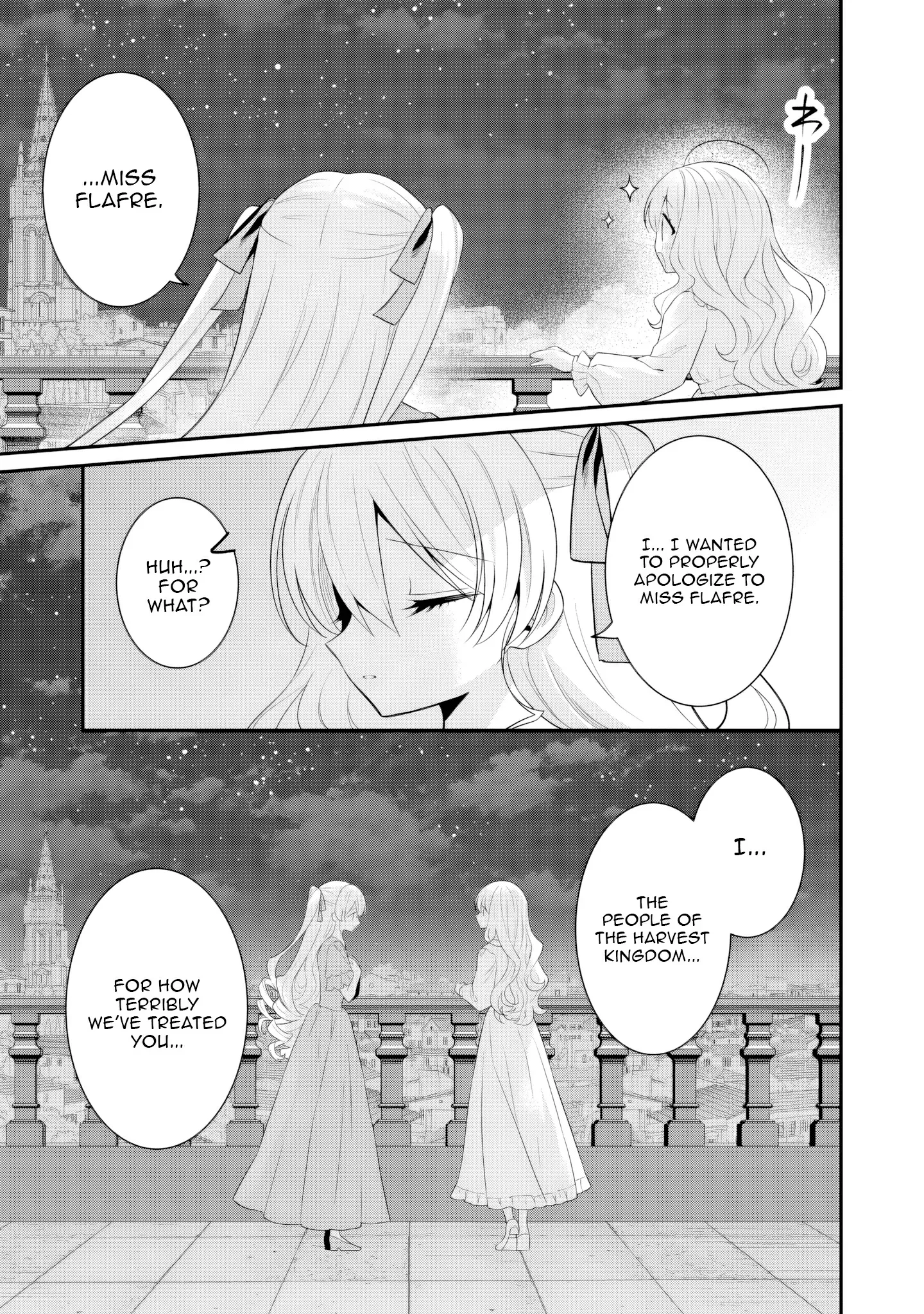 Tsuihou Seijo no Doronko Nouen Seikatsu: Itsunomanika Ringoku wo Sukutte Shimaimashita Chapter 20 page 23 - 