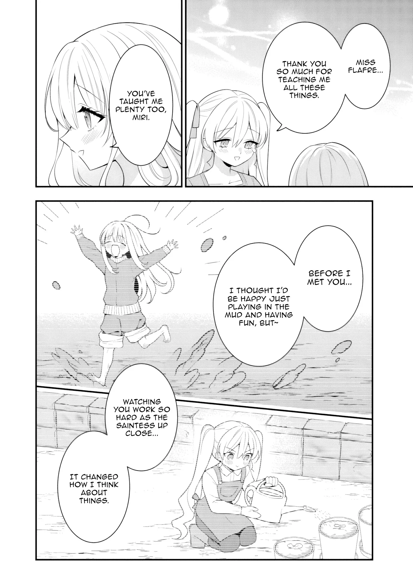 Tsuihou Seijo no Doronko Nouen Seikatsu: Itsunomanika Ringoku wo Sukutte Shimaimashita Chapter 20 page 30 - 