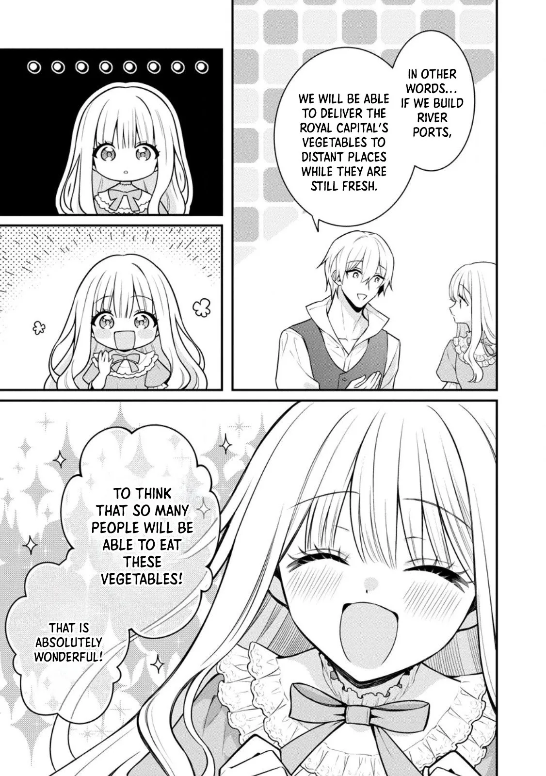 Tsuihou Seijo no Doronko Nouen Seikatsu: Itsunomanika Ringoku wo Sukutte Shimaimashita Chapter 21 page 9 - 