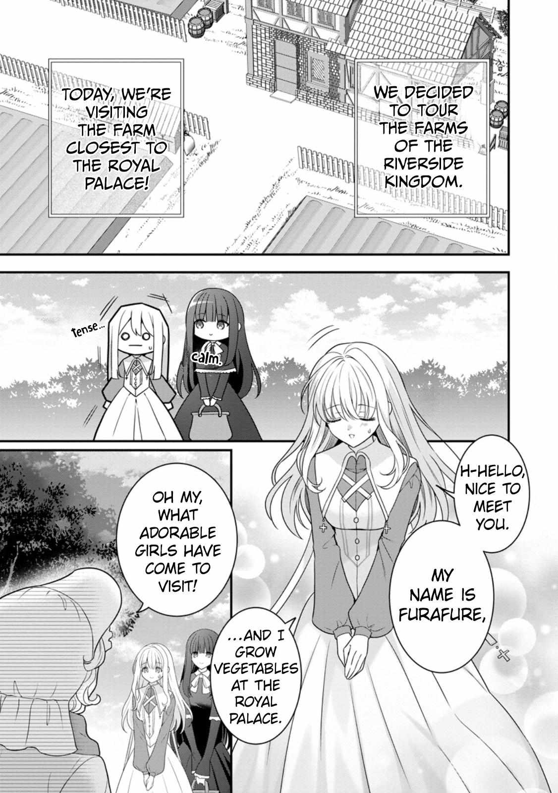 Tsuihou Seijo no Doronko Nouen Seikatsu: Itsunomanika Ringoku wo Sukutte Shimaimashita Chapter 4.1 page 3 - 