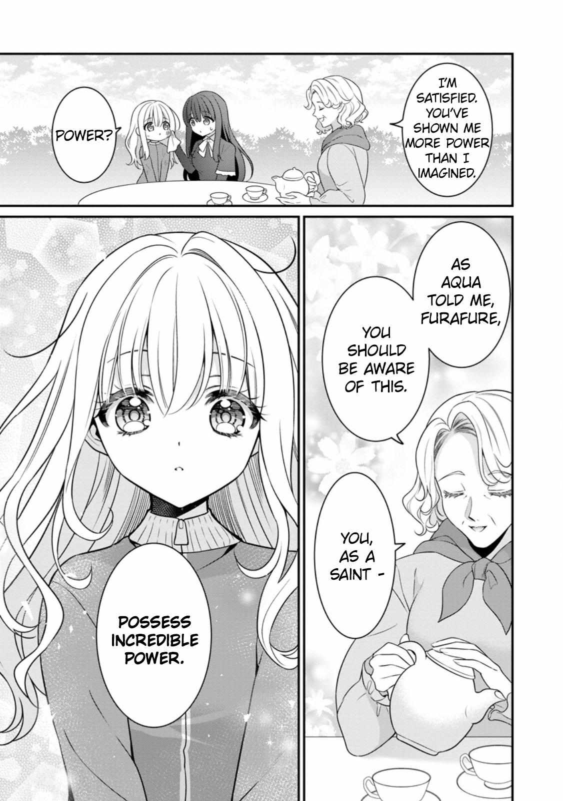 Tsuihou Seijo no Doronko Nouen Seikatsu: Itsunomanika Ringoku wo Sukutte Shimaimashita Chapter 4.1 page 7 - 