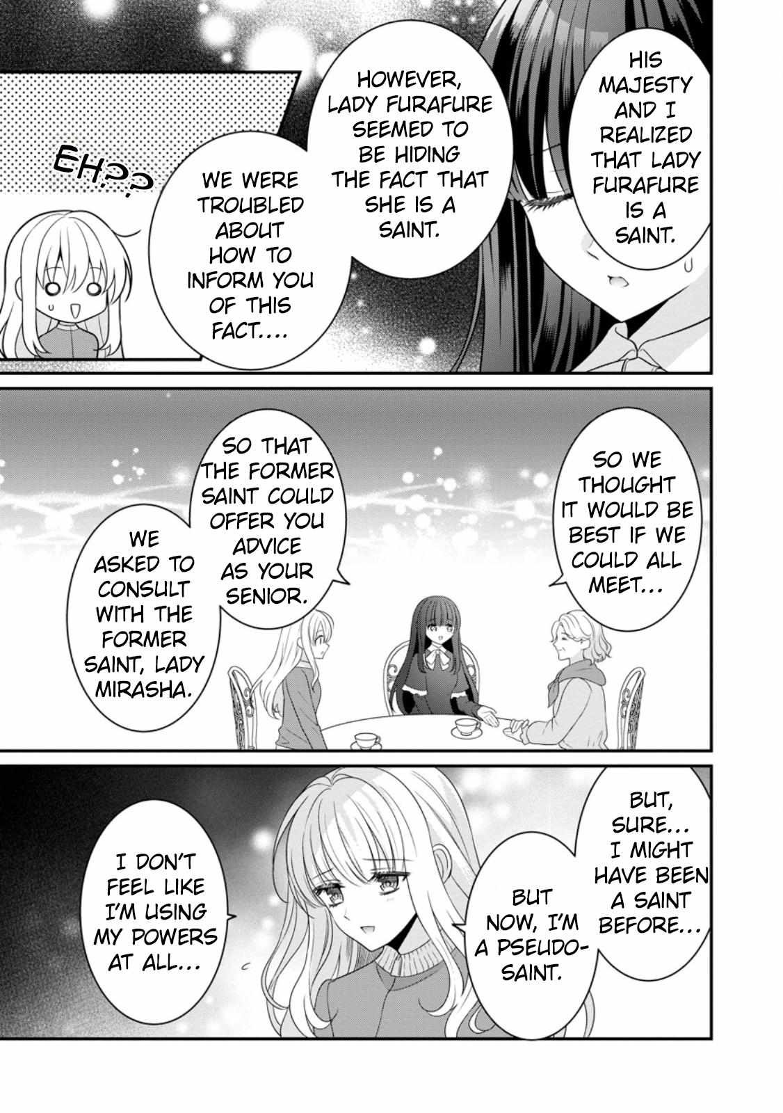 Tsuihou Seijo no Doronko Nouen Seikatsu: Itsunomanika Ringoku wo Sukutte Shimaimashita Chapter 4.1 page 9 - 
