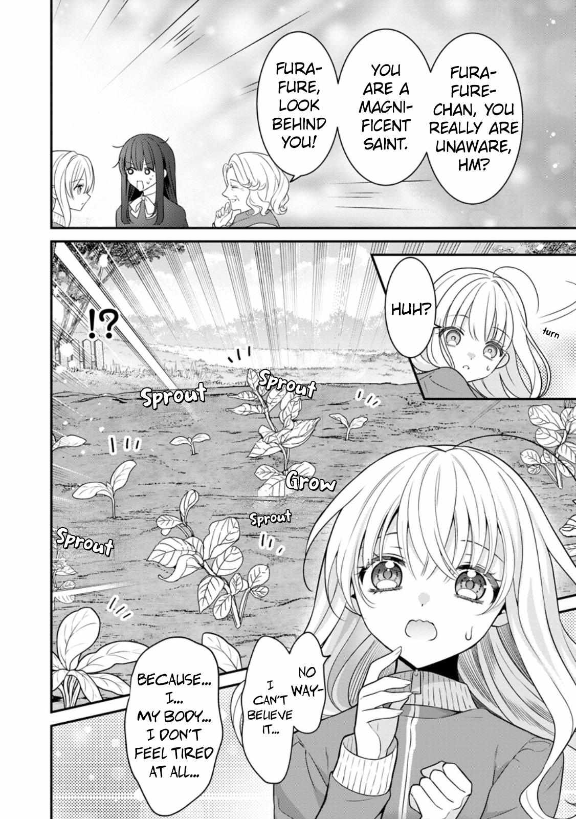 Tsuihou Seijo no Doronko Nouen Seikatsu: Itsunomanika Ringoku wo Sukutte Shimaimashita Chapter 4.1 page 10 - 