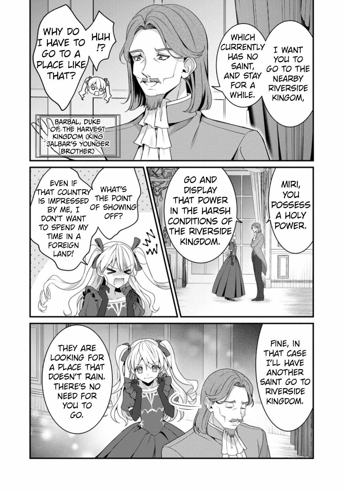 Tsuihou Seijo no Doronko Nouen Seikatsu: Itsunomanika Ringoku wo Sukutte Shimaimashita Chapter 4.3 page 9 - 