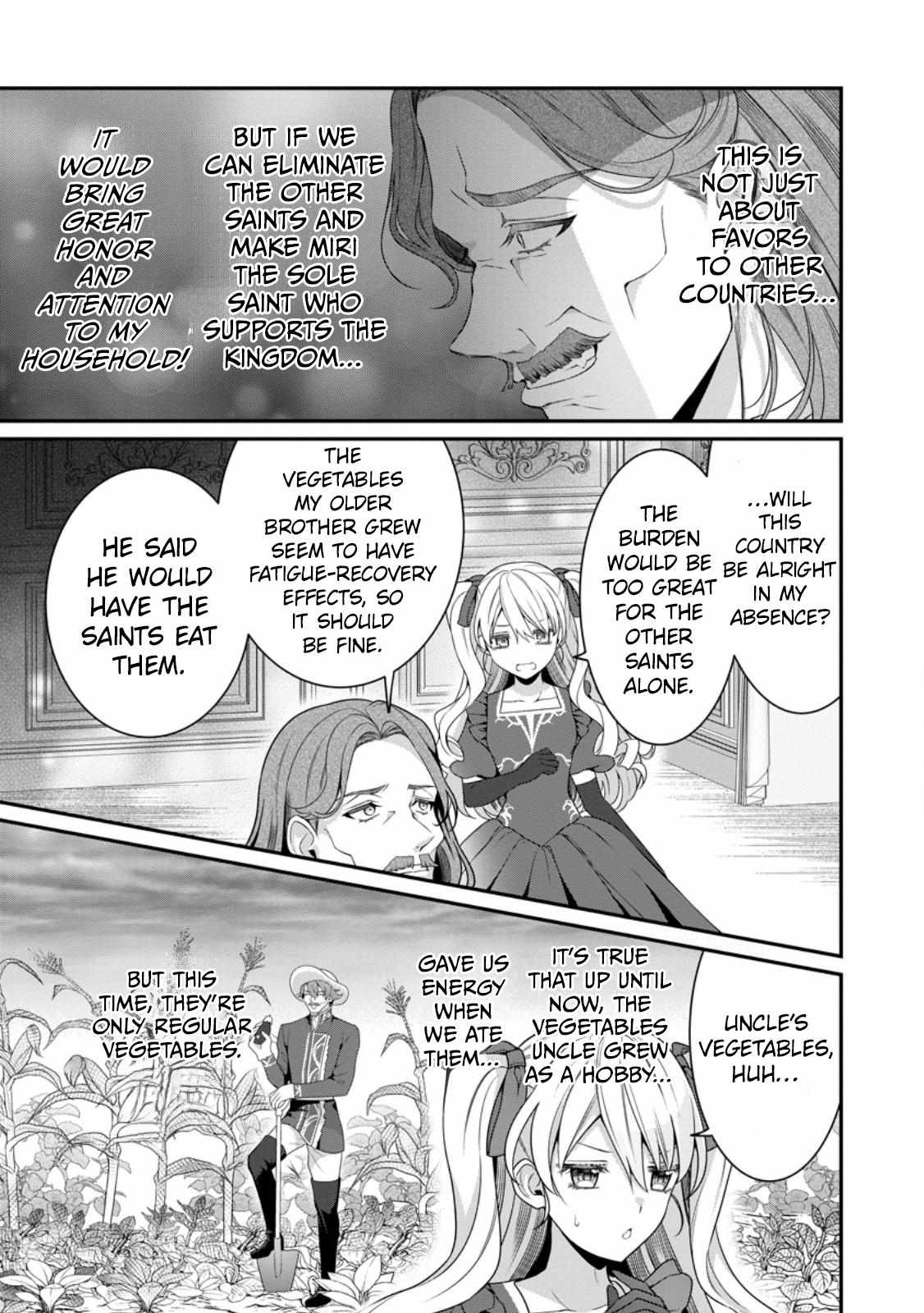 Tsuihou Seijo no Doronko Nouen Seikatsu: Itsunomanika Ringoku wo Sukutte Shimaimashita Chapter 4.3 page 10 - 