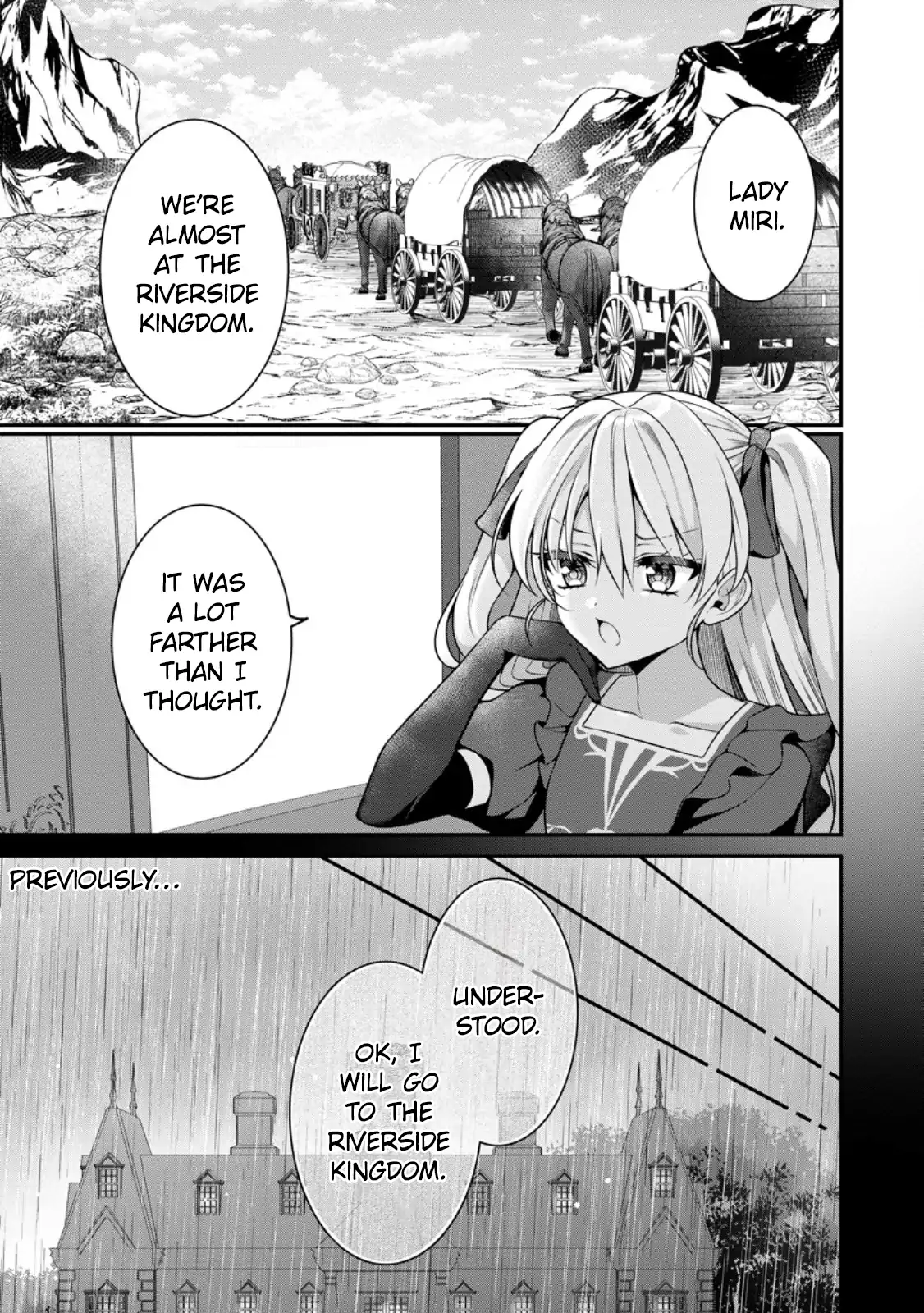 Tsuihou Seijo no Doronko Nouen Seikatsu: Itsunomanika Ringoku wo Sukutte Shimaimashita Chapter 5.1 page 2 - 