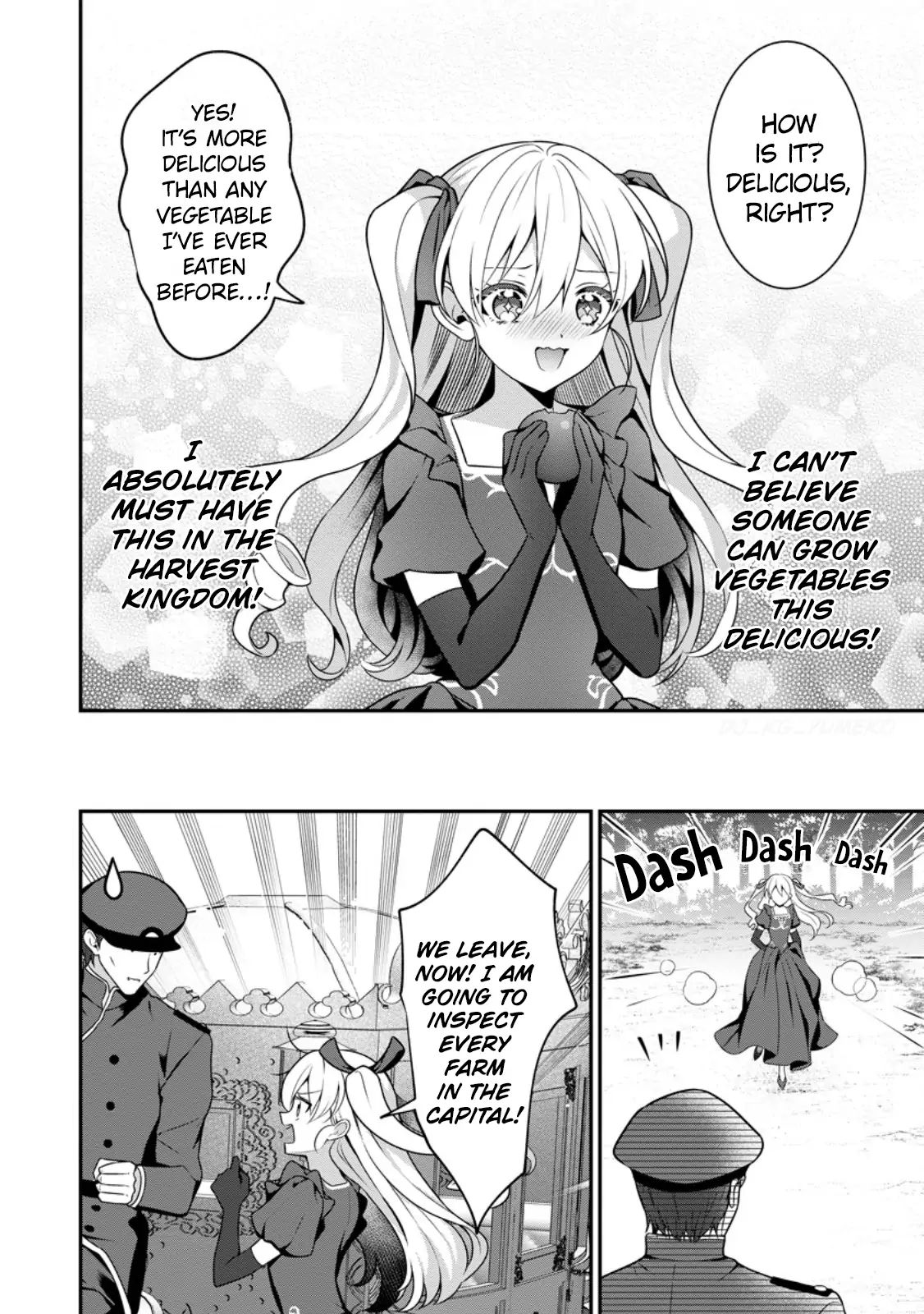 Tsuihou Seijo no Doronko Nouen Seikatsu: Itsunomanika Ringoku wo Sukutte Shimaimashita Chapter 5.1 page 11 - 