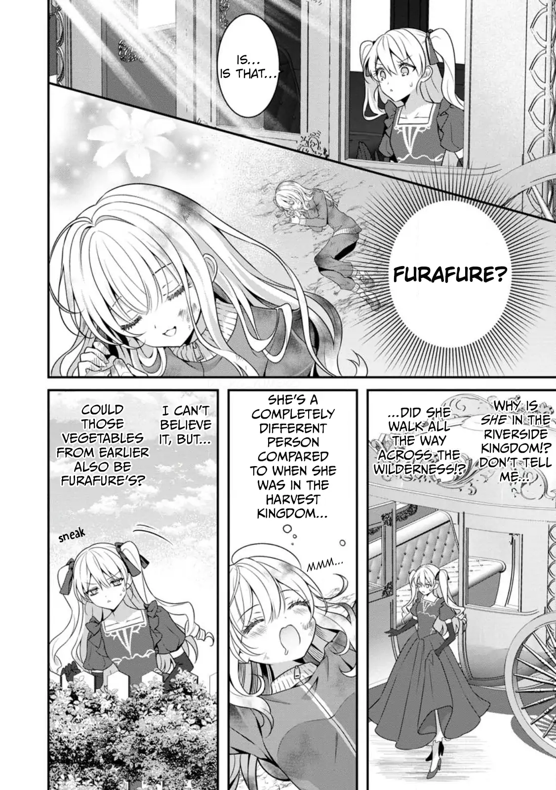 Tsuihou Seijo no Doronko Nouen Seikatsu: Itsunomanika Ringoku wo Sukutte Shimaimashita Chapter 5.2 page 3 - 