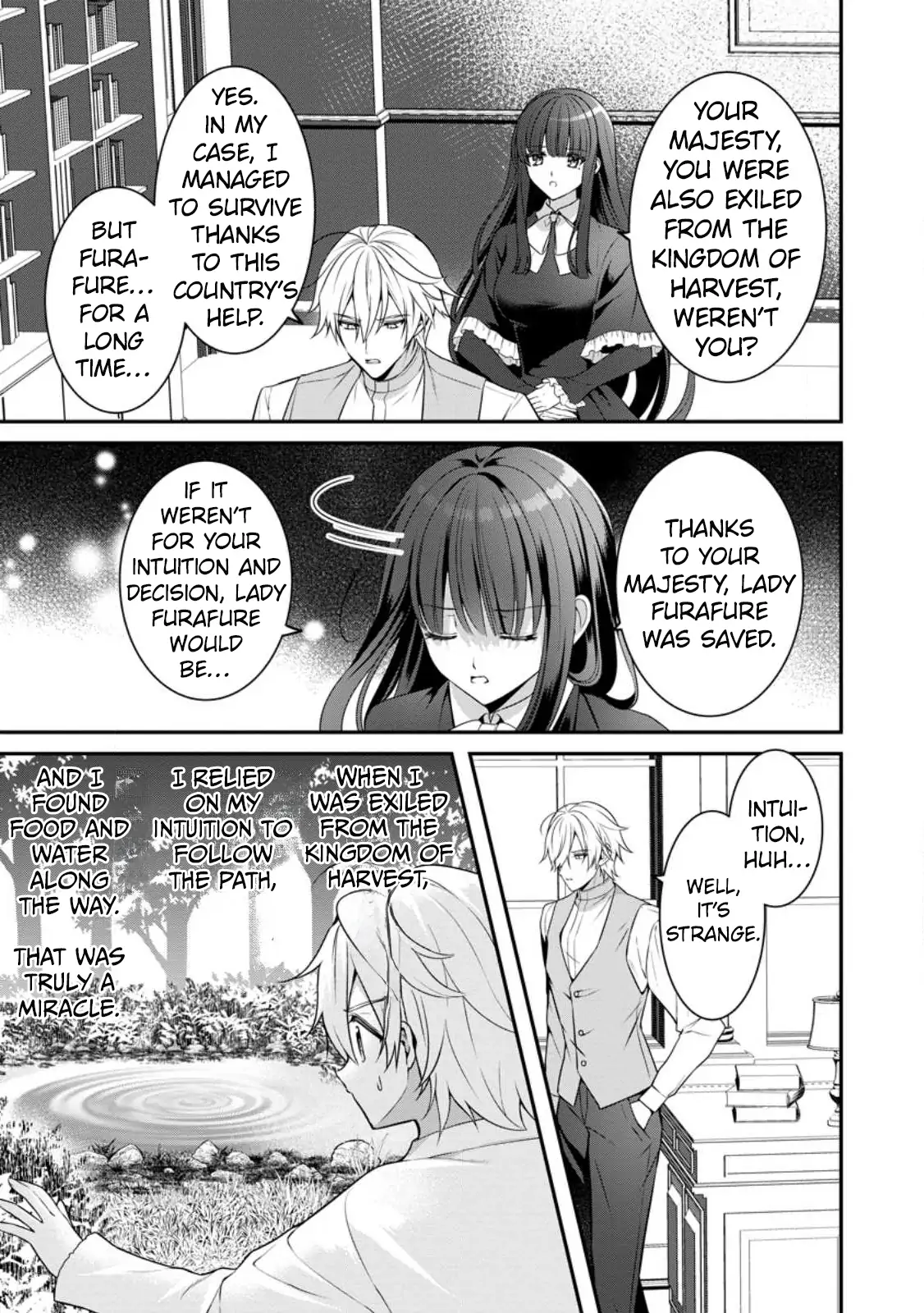 Tsuihou Seijo no Doronko Nouen Seikatsu: Itsunomanika Ringoku wo Sukutte Shimaimashita Chapter 5.2 page 8 - 