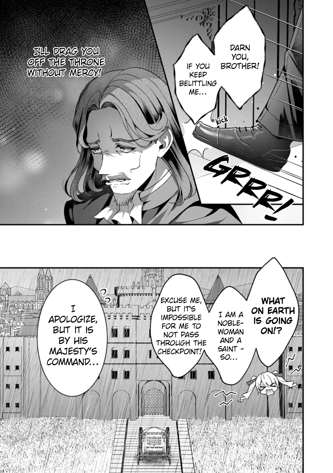 Tsuihou Seijo no Doronko Nouen Seikatsu: Itsunomanika Ringoku wo Sukutte Shimaimashita Chapter 6.2 page 7 - 