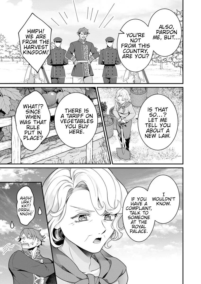 Tsuihou Seijo no Doronko Nouen Seikatsu: Itsunomanika Ringoku wo Sukutte Shimaimashita Chapter 8.2 page 5 - 