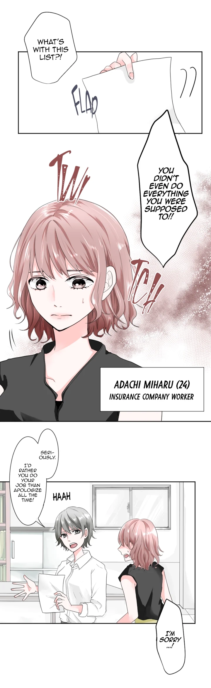 Tsumetai Bed no Ue de. Chapter 1 page 6 - 
