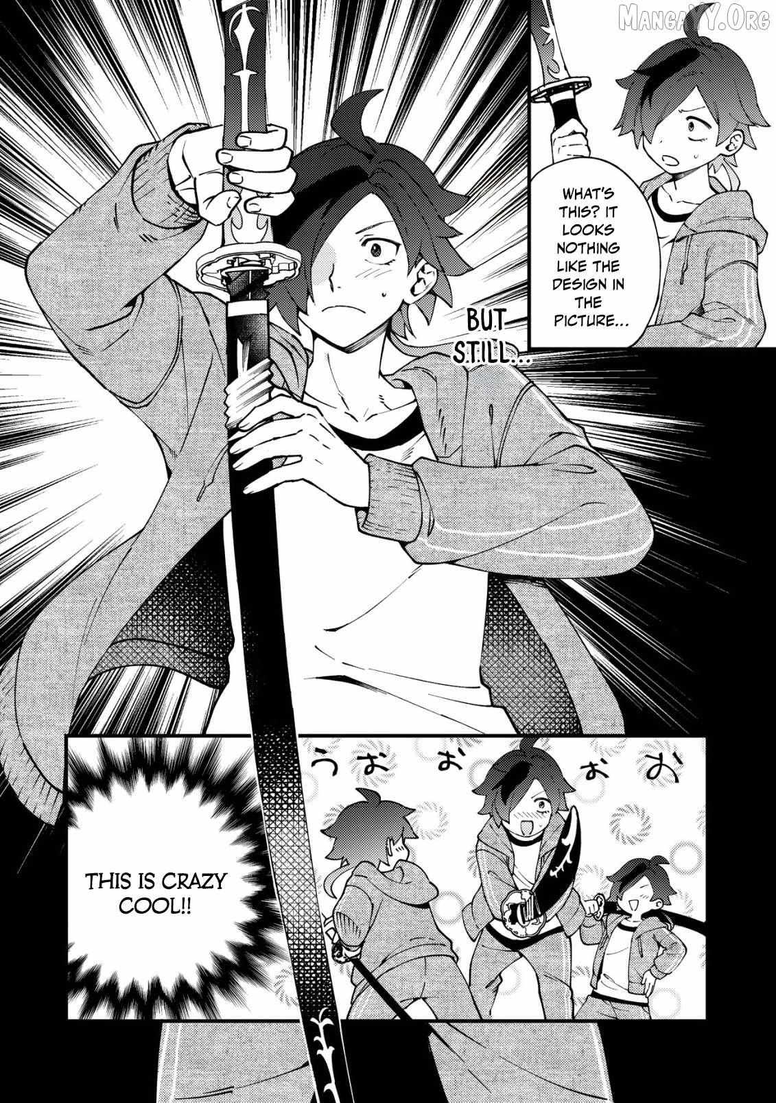Tsuuhan De Katsuta Yoto Ga Gachi Chidatsuta Tameshigiri Shitara Kukan Ga Sakete Isekai Ni Tobasareta Ageku, Densetsu No Yushiya Da to Kanchigai Sarete Komatsute Imasu Bureibu Bunko Chapter 1 page 13 - 