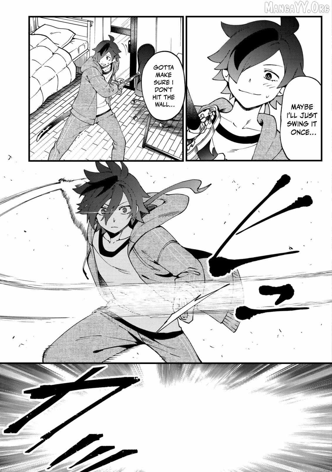 Tsuuhan De Katsuta Yoto Ga Gachi Chidatsuta Tameshigiri Shitara Kukan Ga Sakete Isekai Ni Tobasareta Ageku, Densetsu No Yushiya Da to Kanchigai Sarete Komatsute Imasu Bureibu Bunko Chapter 1 page 14 - 