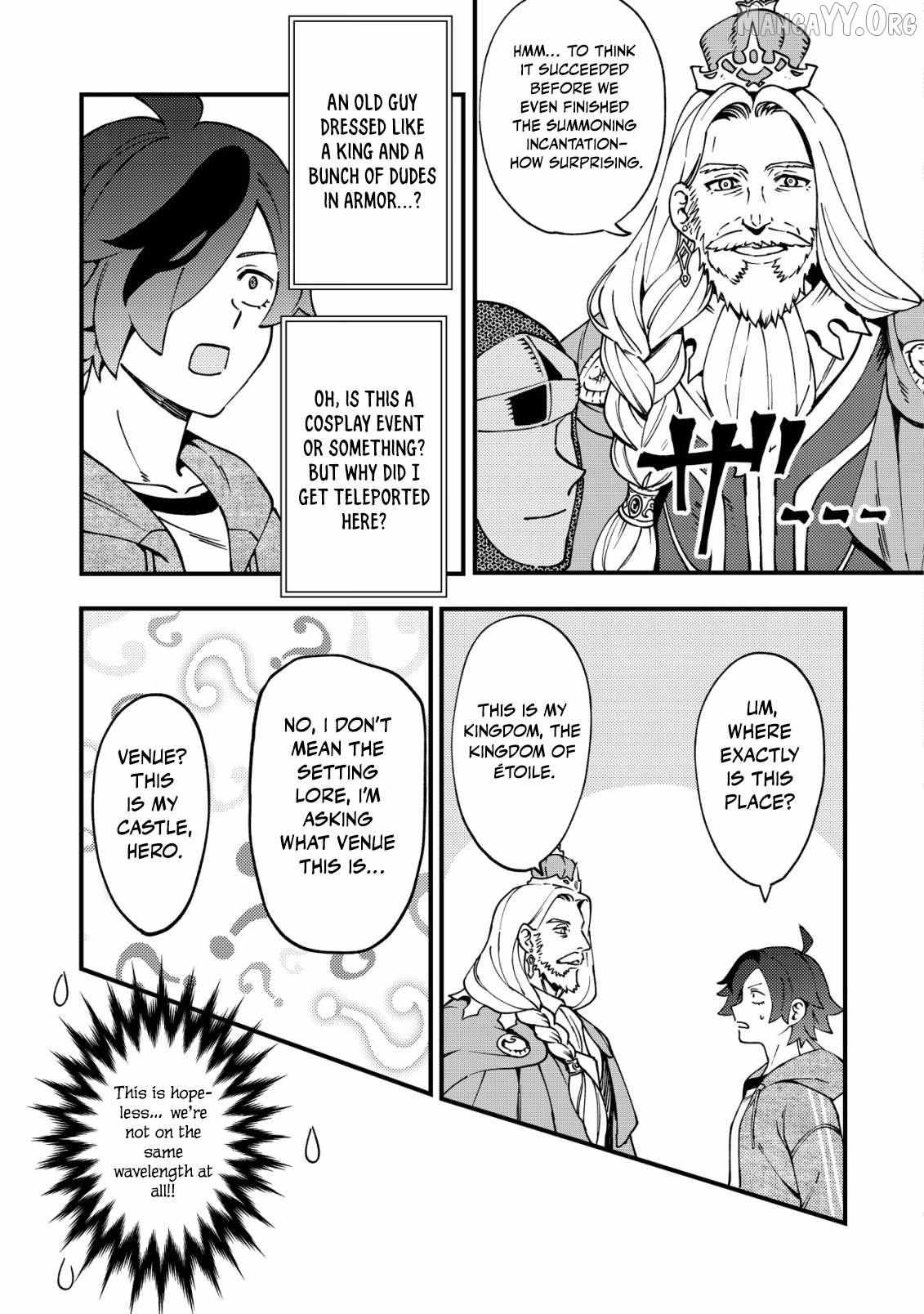 Tsuuhan De Katsuta Yoto Ga Gachi Chidatsuta Tameshigiri Shitara Kukan Ga Sakete Isekai Ni Tobasareta Ageku, Densetsu No Yushiya Da to Kanchigai Sarete Komatsute Imasu Bureibu Bunko Chapter 1 page 20 - 
