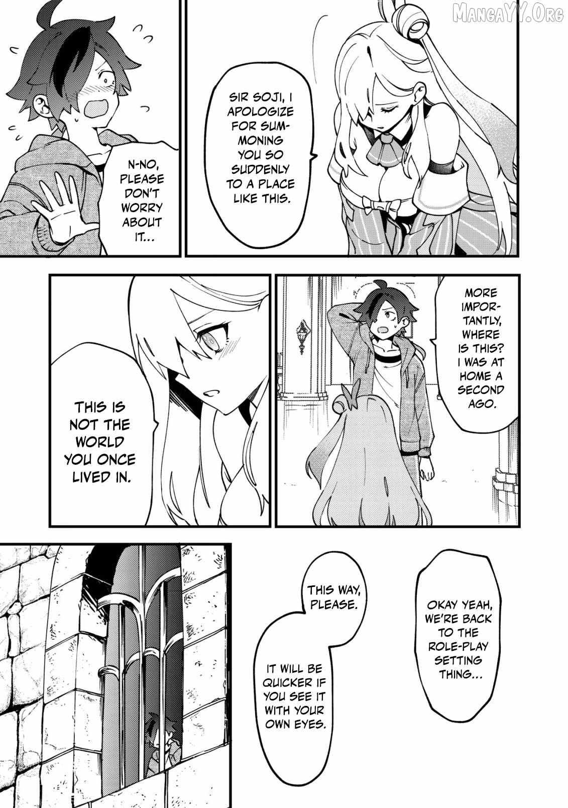 Tsuuhan De Katsuta Yoto Ga Gachi Chidatsuta Tameshigiri Shitara Kukan Ga Sakete Isekai Ni Tobasareta Ageku, Densetsu No Yushiya Da to Kanchigai Sarete Komatsute Imasu Bureibu Bunko Chapter 1 page 23 - 