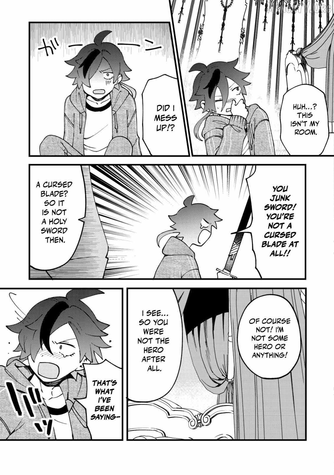 Tsuuhan De Katsuta Yoto Ga Gachi Chidatsuta Tameshigiri Shitara Kukan Ga Sakete Isekai Ni Tobasareta Ageku, Densetsu No Yushiya Da to Kanchigai Sarete Komatsute Imasu Bureibu Bunko Chapter 1 page 28 - 