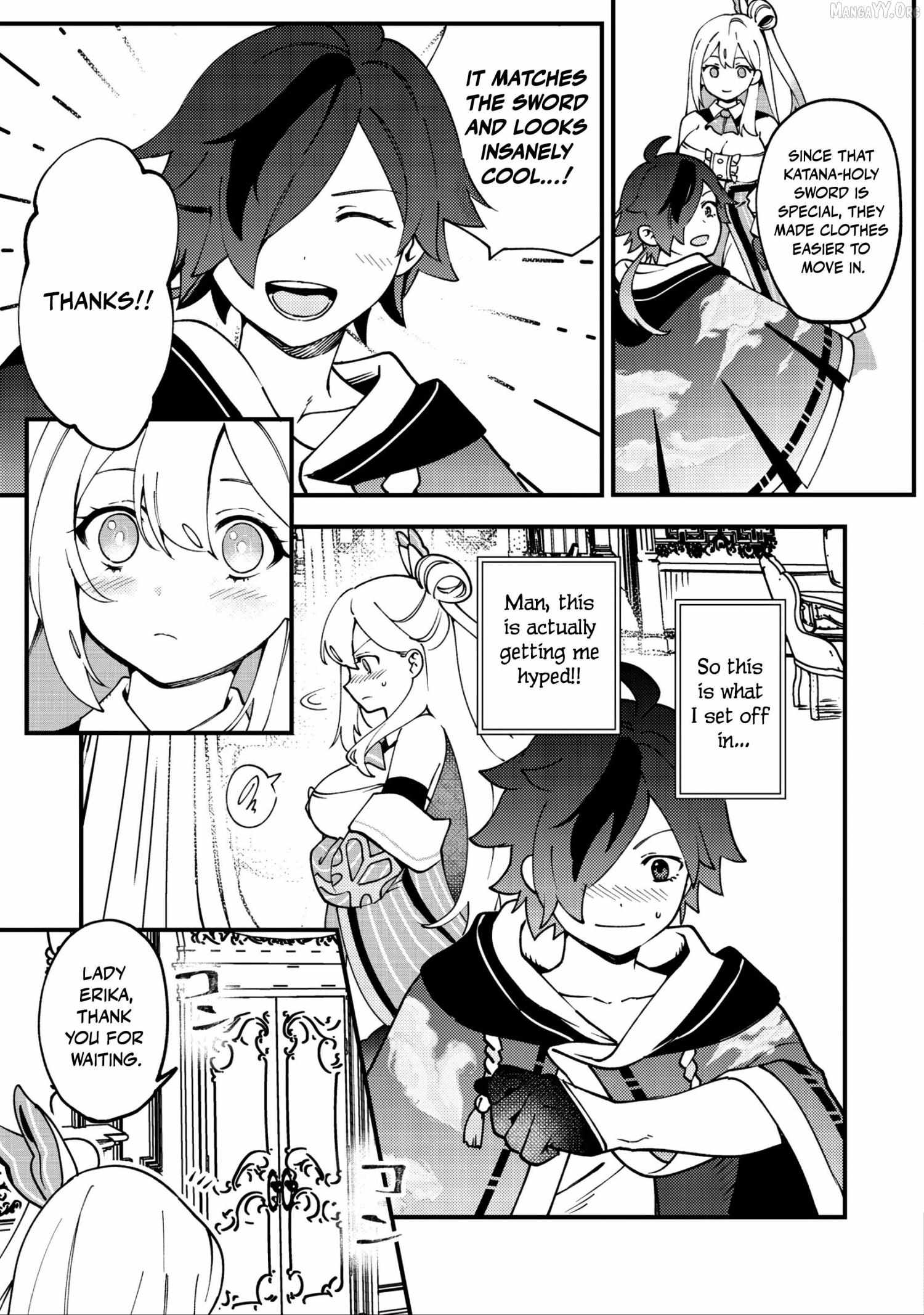 Tsuuhan De Katsuta Yoto Ga Gachi Chidatsuta Tameshigiri Shitara Kukan Ga Sakete Isekai Ni Tobasareta Ageku, Densetsu No Yushiya Da to Kanchigai Sarete Komatsute Imasu Bureibu Bunko Chapter 2 page 20 - 