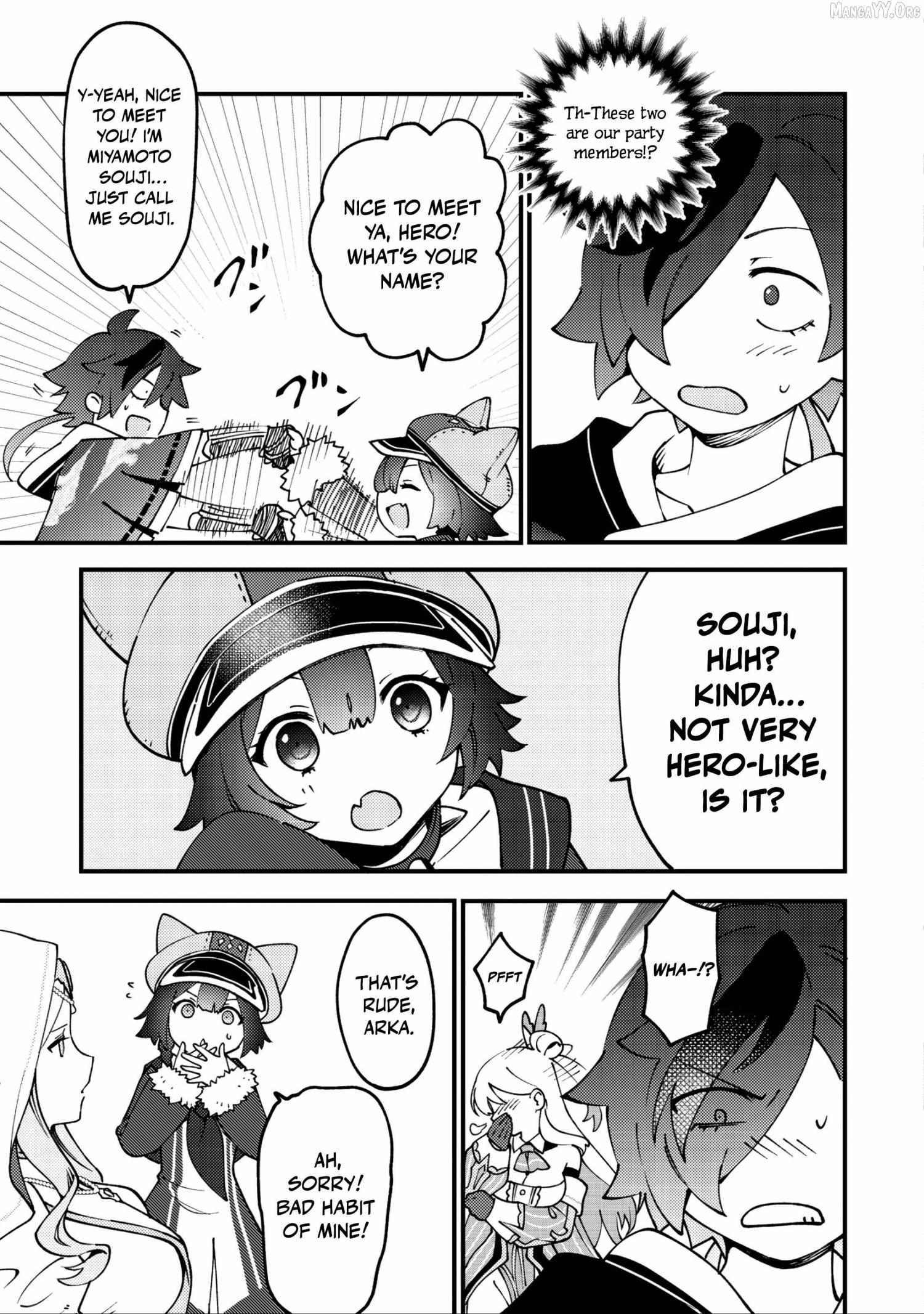 Tsuuhan De Katsuta Yoto Ga Gachi Chidatsuta Tameshigiri Shitara Kukan Ga Sakete Isekai Ni Tobasareta Ageku, Densetsu No Yushiya Da to Kanchigai Sarete Komatsute Imasu Bureibu Bunko Chapter 2 page 22 - 