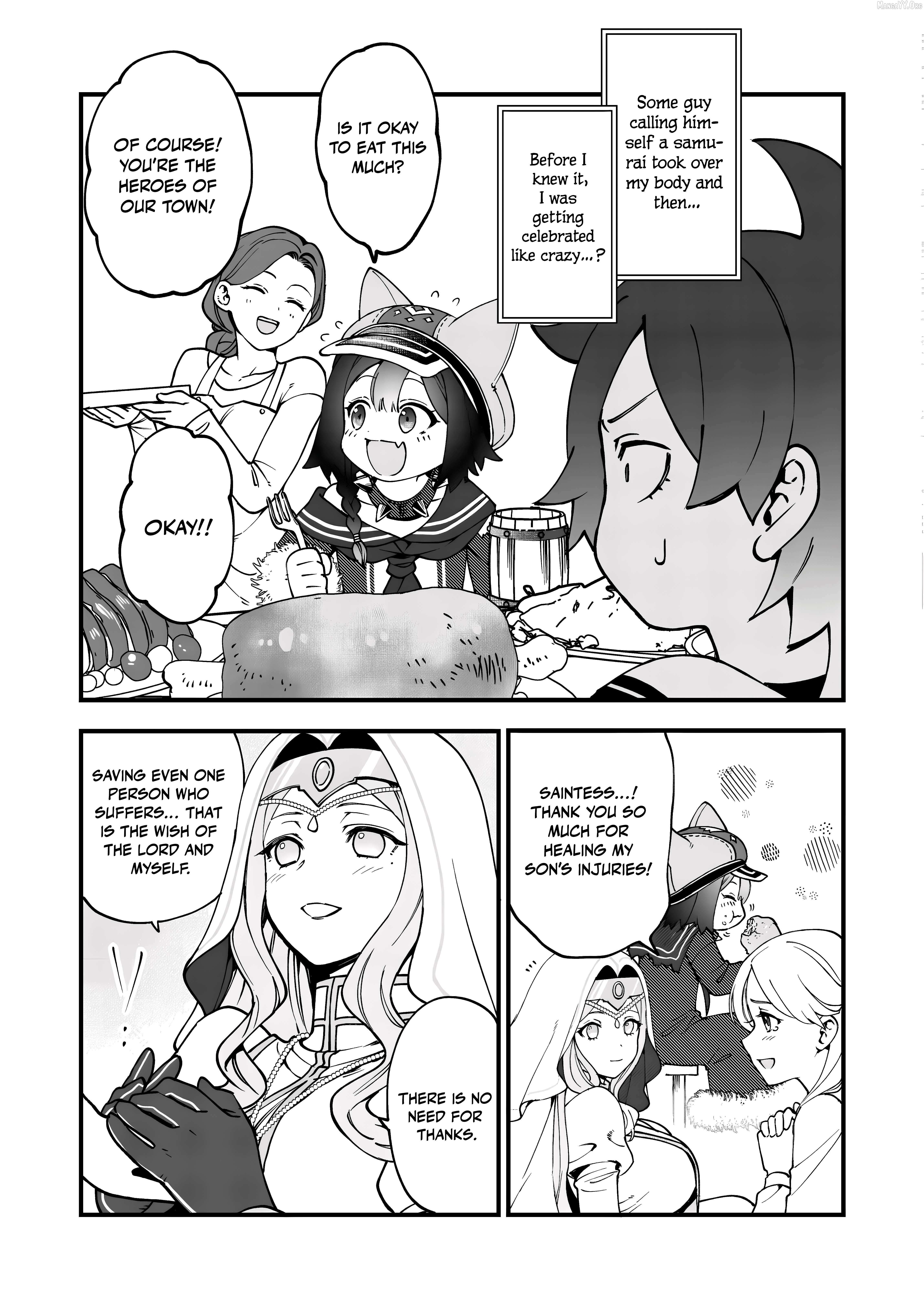 Tsuuhan De Katsuta Yoto Ga Gachi Chidatsuta Tameshigiri Shitara Kukan Ga Sakete Isekai Ni Tobasareta Ageku, Densetsu No Yushiya Da to Kanchigai Sarete Komatsute Imasu Bureibu Bunko Chapter 5 page 6 - 