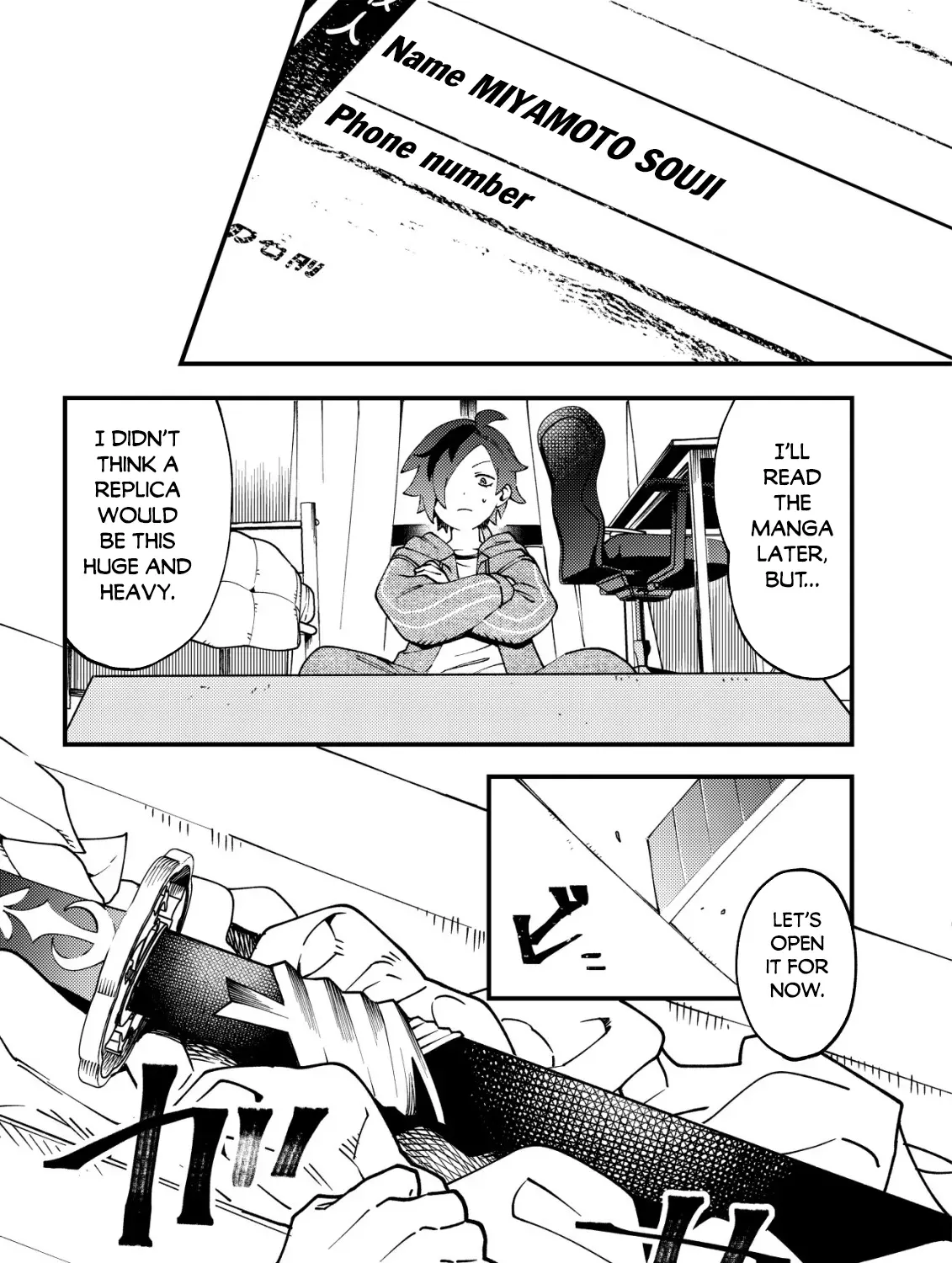 Tsuuhan de Katta Youtou ga Gachi datta: Tameshigiri Shitara Kuukan ga Sakete Isekai ni Tobasareta Ageku, Densetsu no Yuusha da to Kanchigai Sarete Komatteimasu Chapter 1 page 22 - 