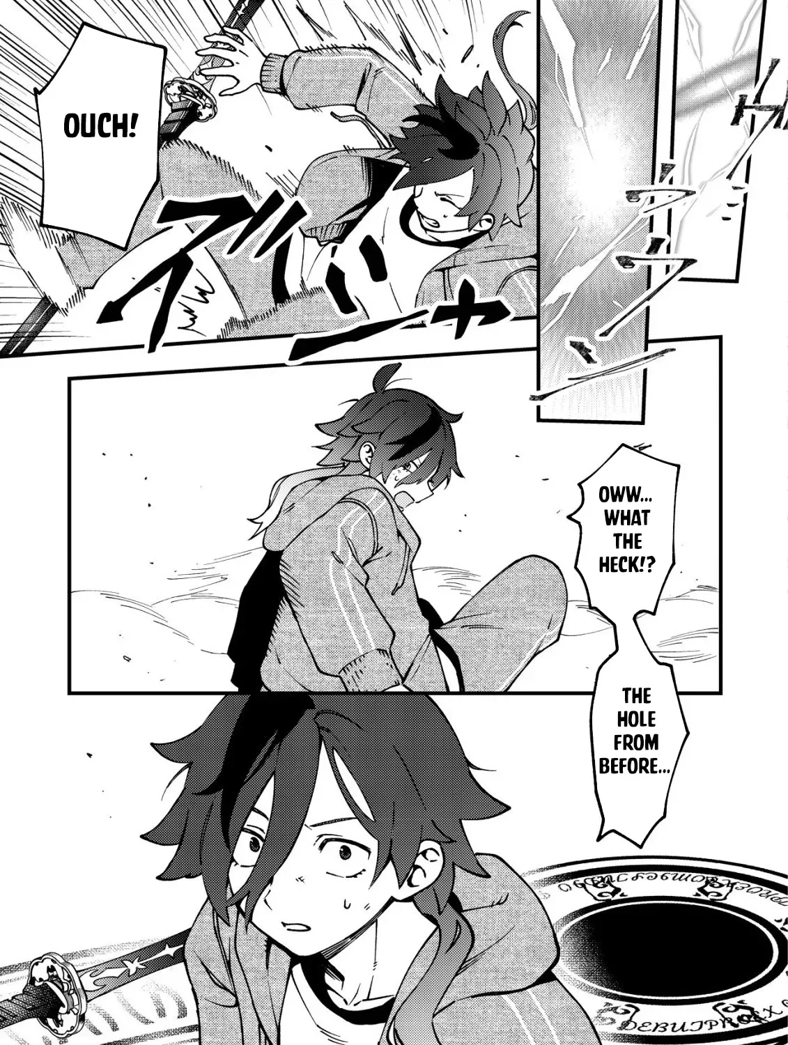 Tsuuhan de Katta Youtou ga Gachi datta: Tameshigiri Shitara Kuukan ga Sakete Isekai ni Tobasareta Ageku, Densetsu no Yuusha da to Kanchigai Sarete Komatteimasu Chapter 1 page 30 - 