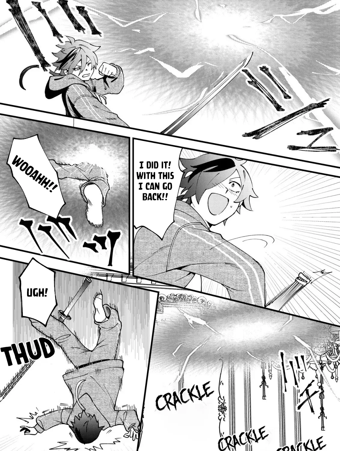 Tsuuhan de Katta Youtou ga Gachi datta: Tameshigiri Shitara Kuukan ga Sakete Isekai ni Tobasareta Ageku, Densetsu no Yuusha da to Kanchigai Sarete Komatteimasu Chapter 1 page 50 - 